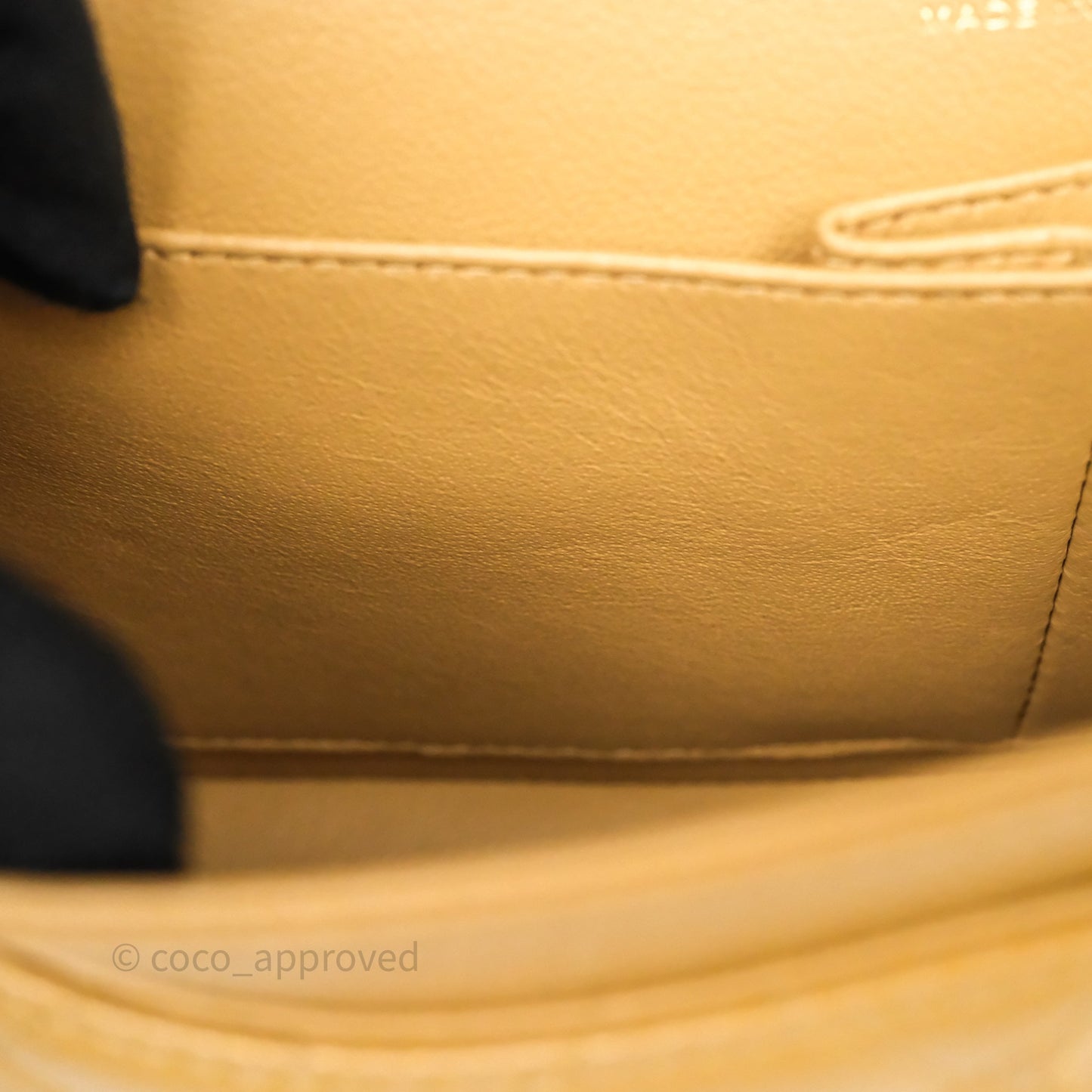 Chanel Classic M/L Medium Flap Quilted Dark Beige Caviar Gold Hardware