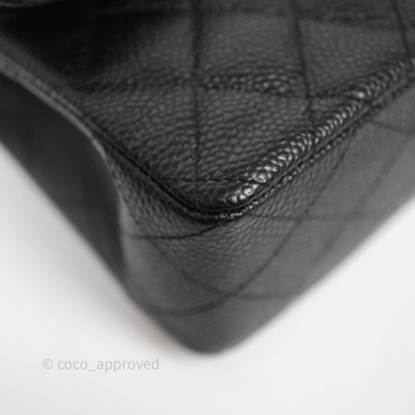 Chanel Small Classic Flap Quilted Black Caviar Gold Hardware