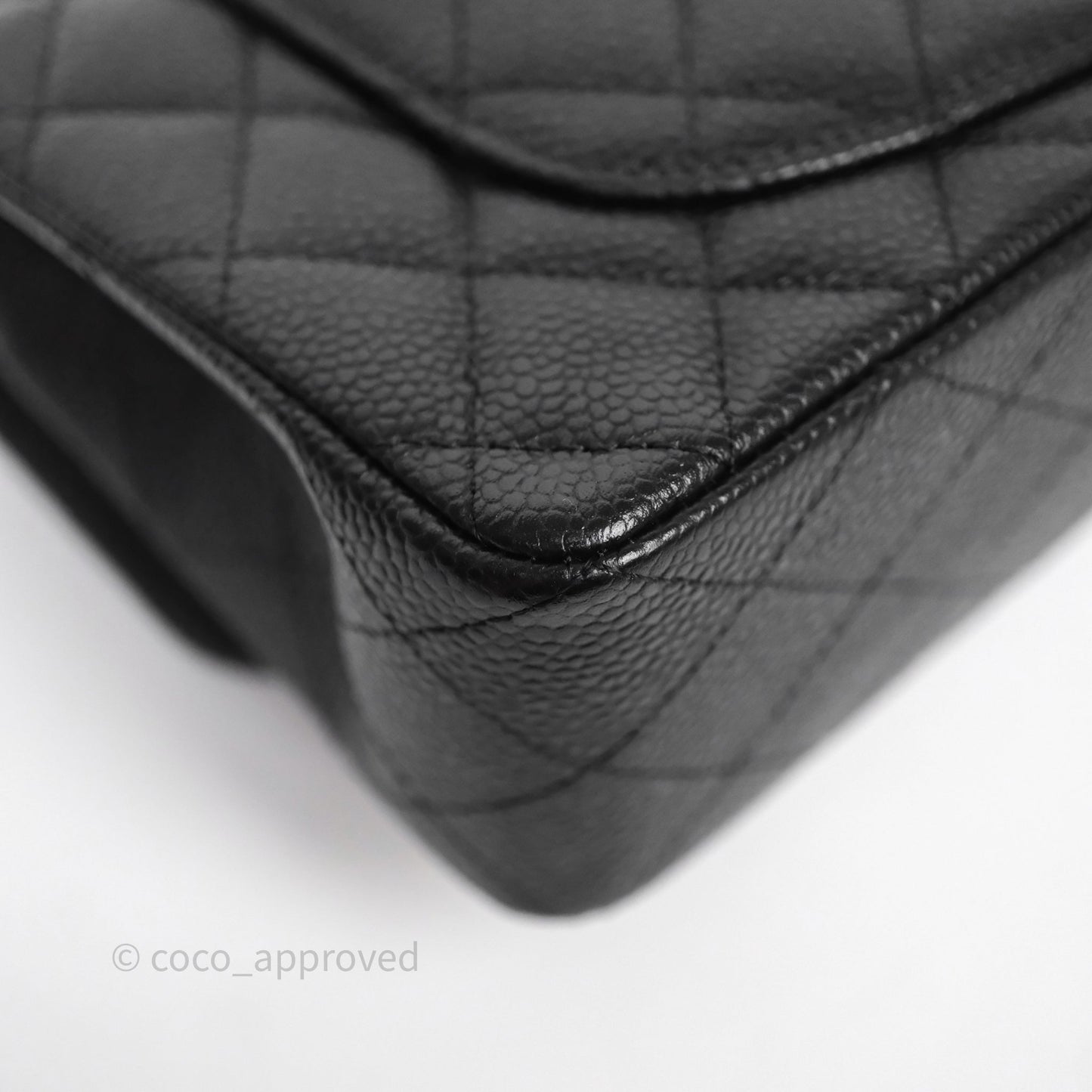 Chanel Small Classic Flap Quilted Black Caviar Gold Hardware