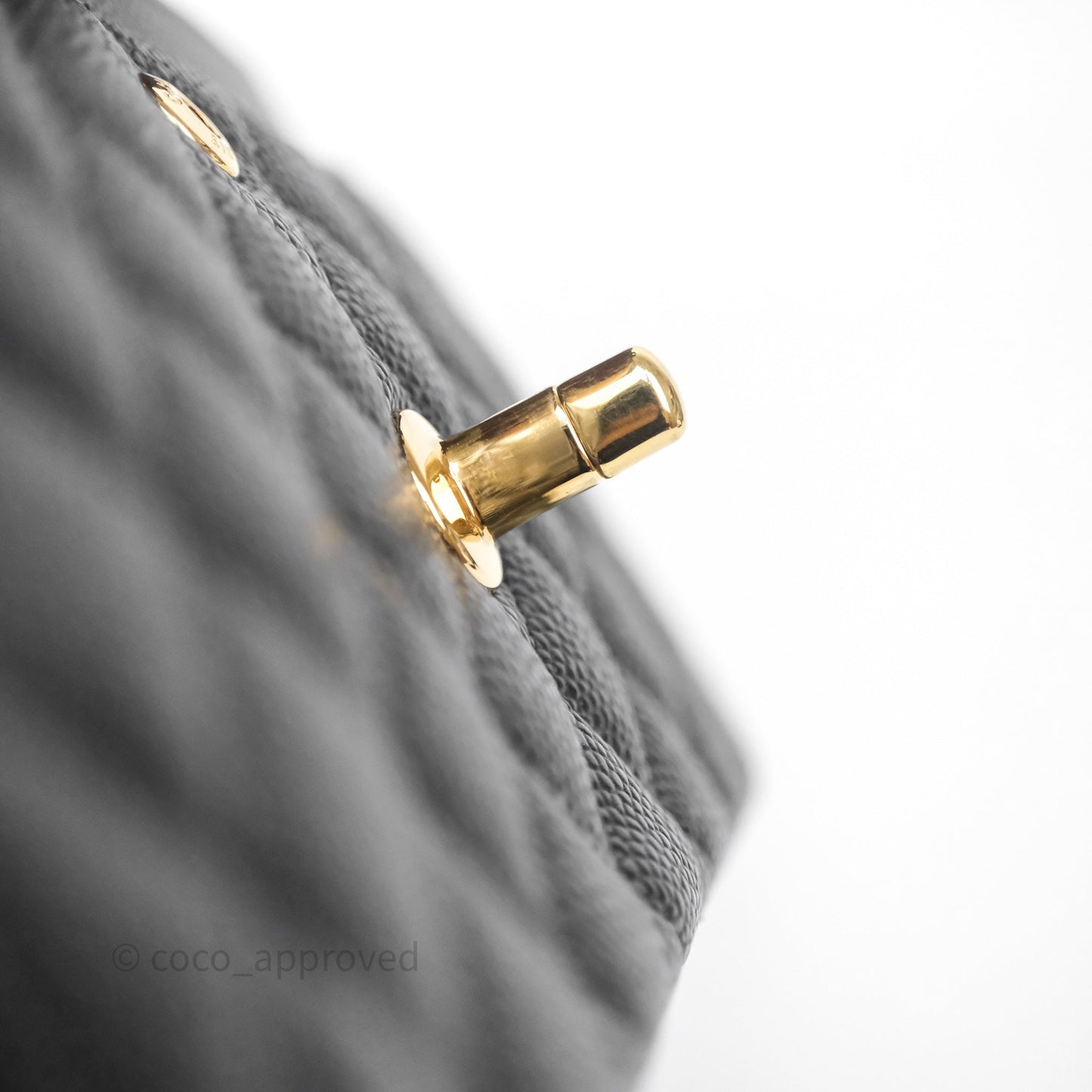 Chanel Small Classic Flap Quilted Black Caviar Gold Hardware