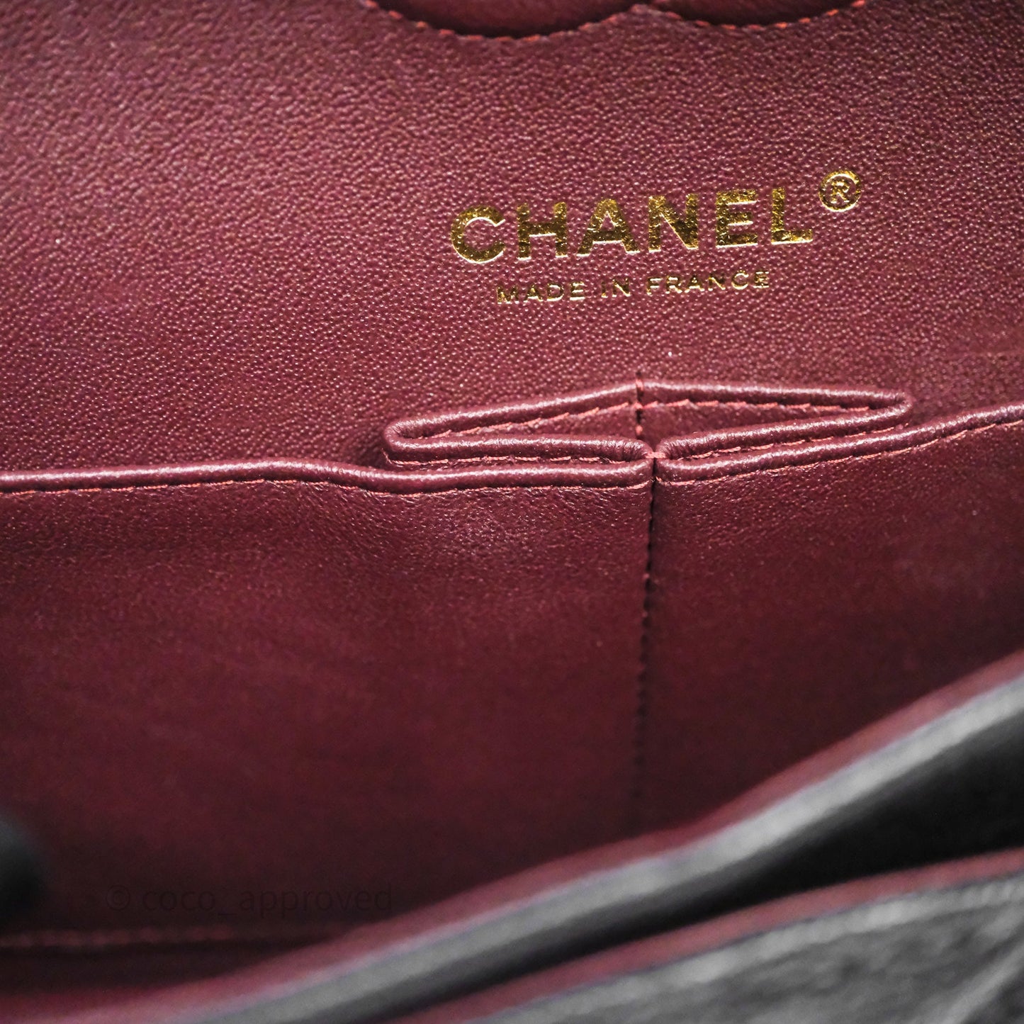 Chanel Small Classic Flap Quilted Black Caviar Gold Hardware