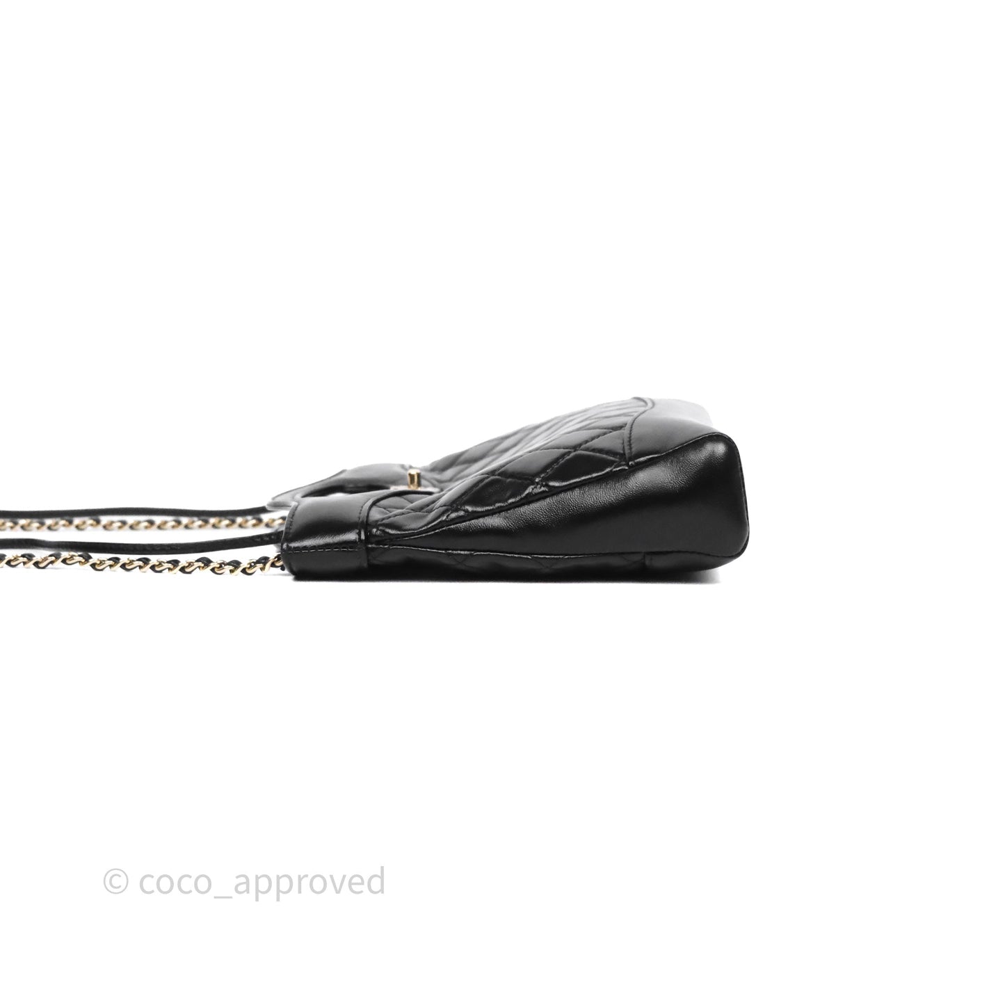 Chanel 31 Mini Black Shiny Lambskin Gold Hardware