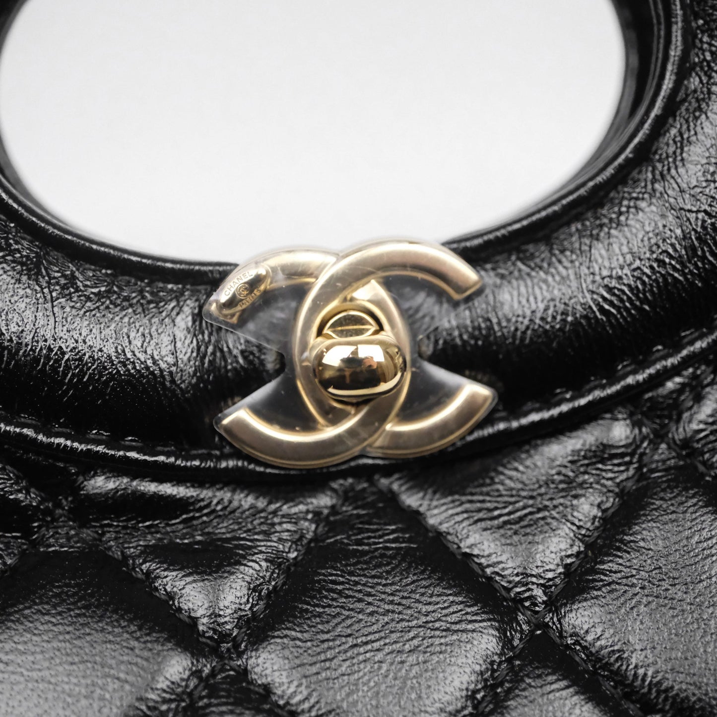 Chanel 31 Mini Black Shiny Lambskin Gold Hardware