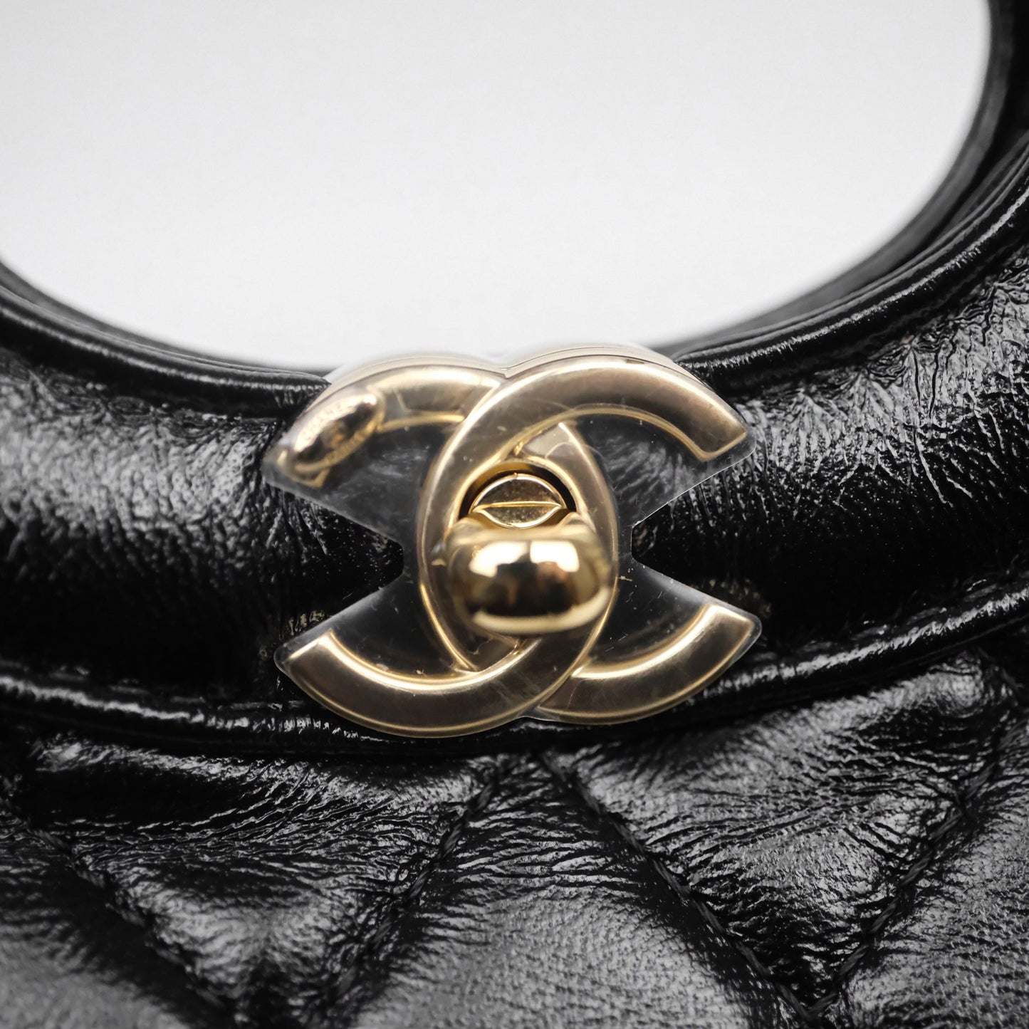 Chanel 31 Mini Black Shiny Lambskin Gold Hardware