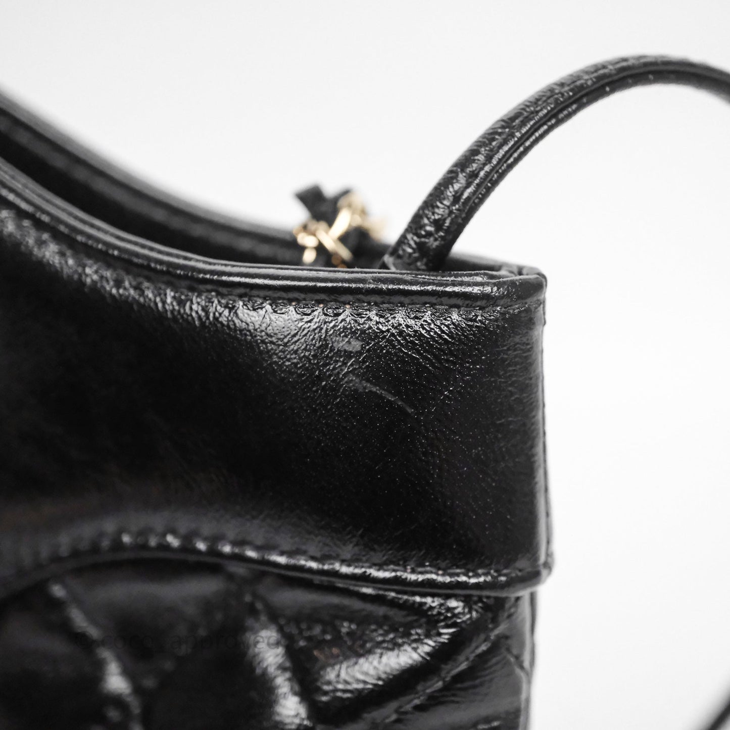 Chanel 31 Mini Black Shiny Lambskin Gold Hardware