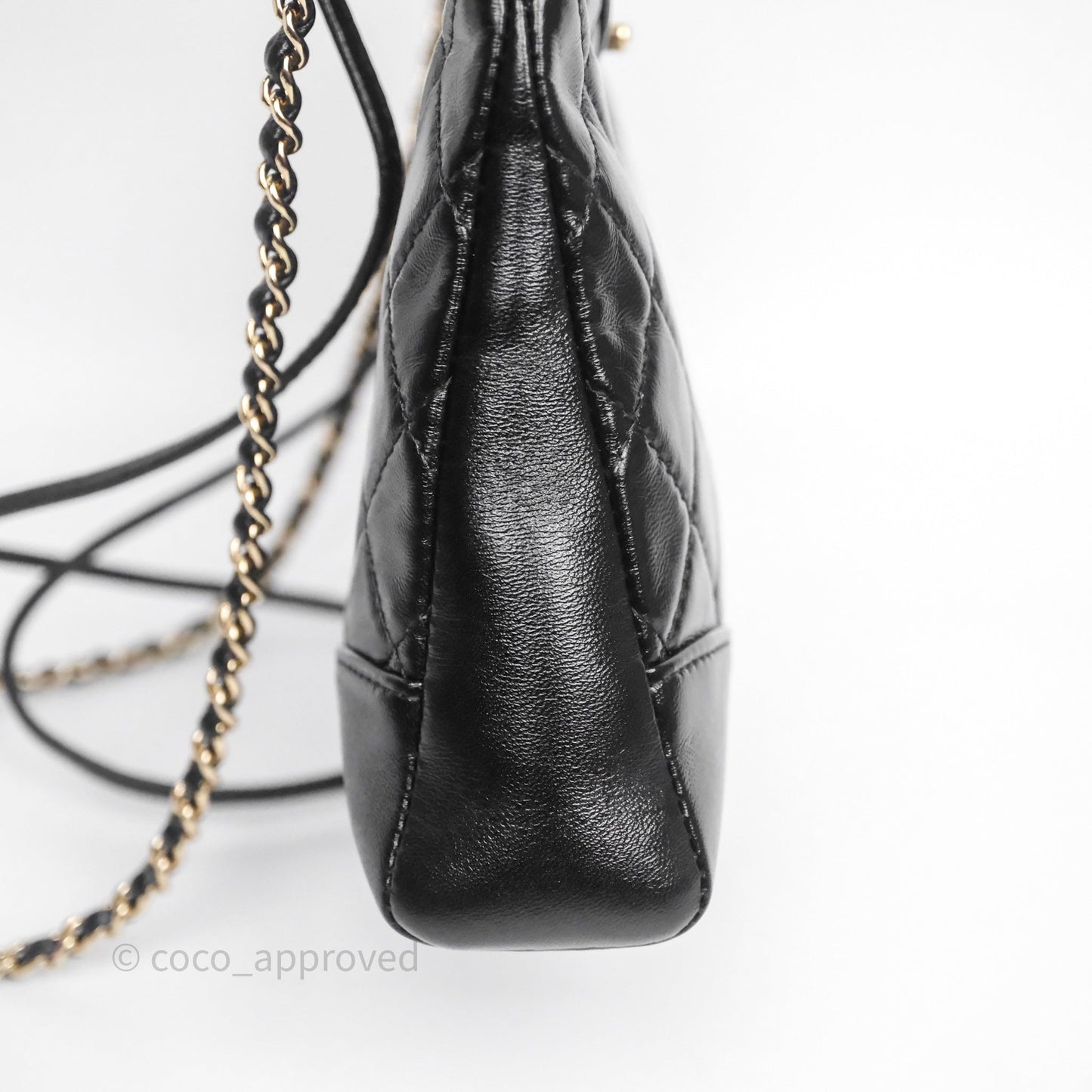 Chanel 31 Mini Black Shiny Lambskin Gold Hardware