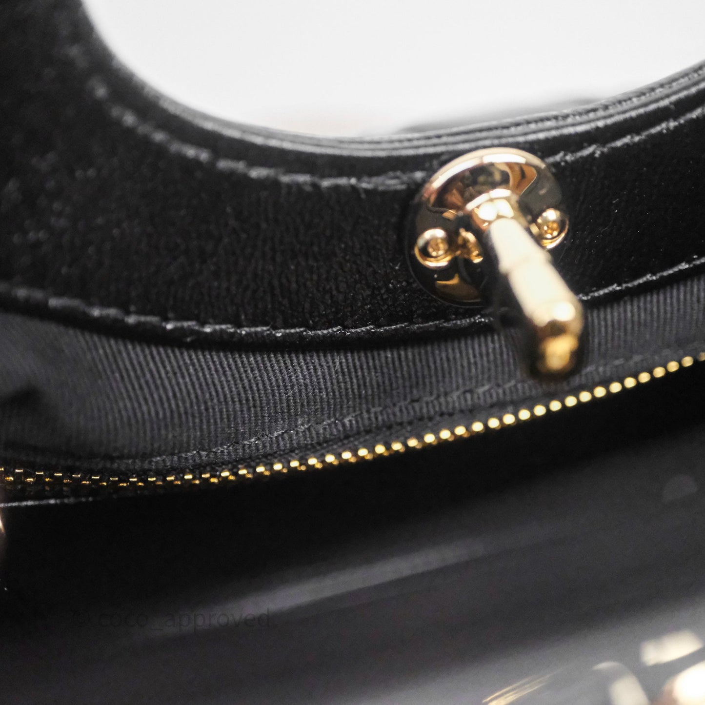 Chanel 31 Mini Black Shiny Lambskin Gold Hardware