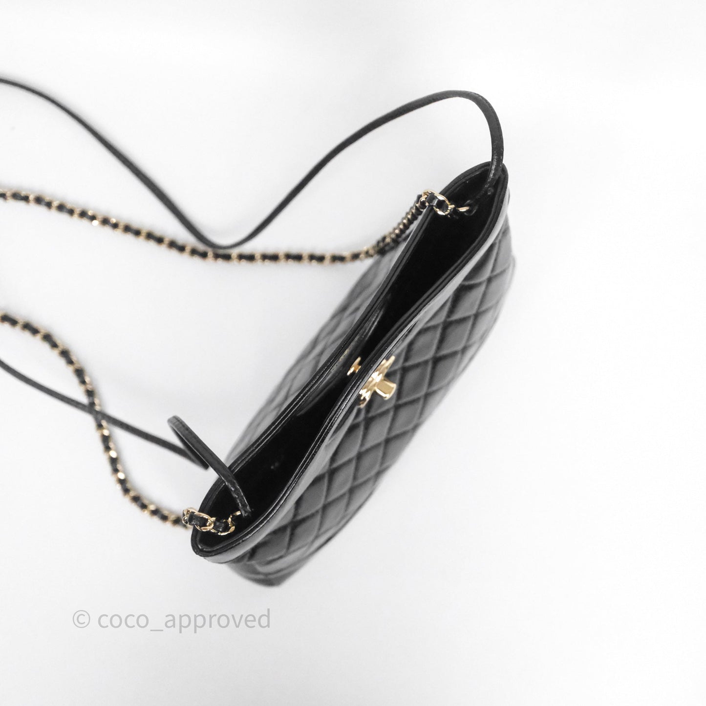 Chanel 31 Mini Black Shiny Lambskin Gold Hardware