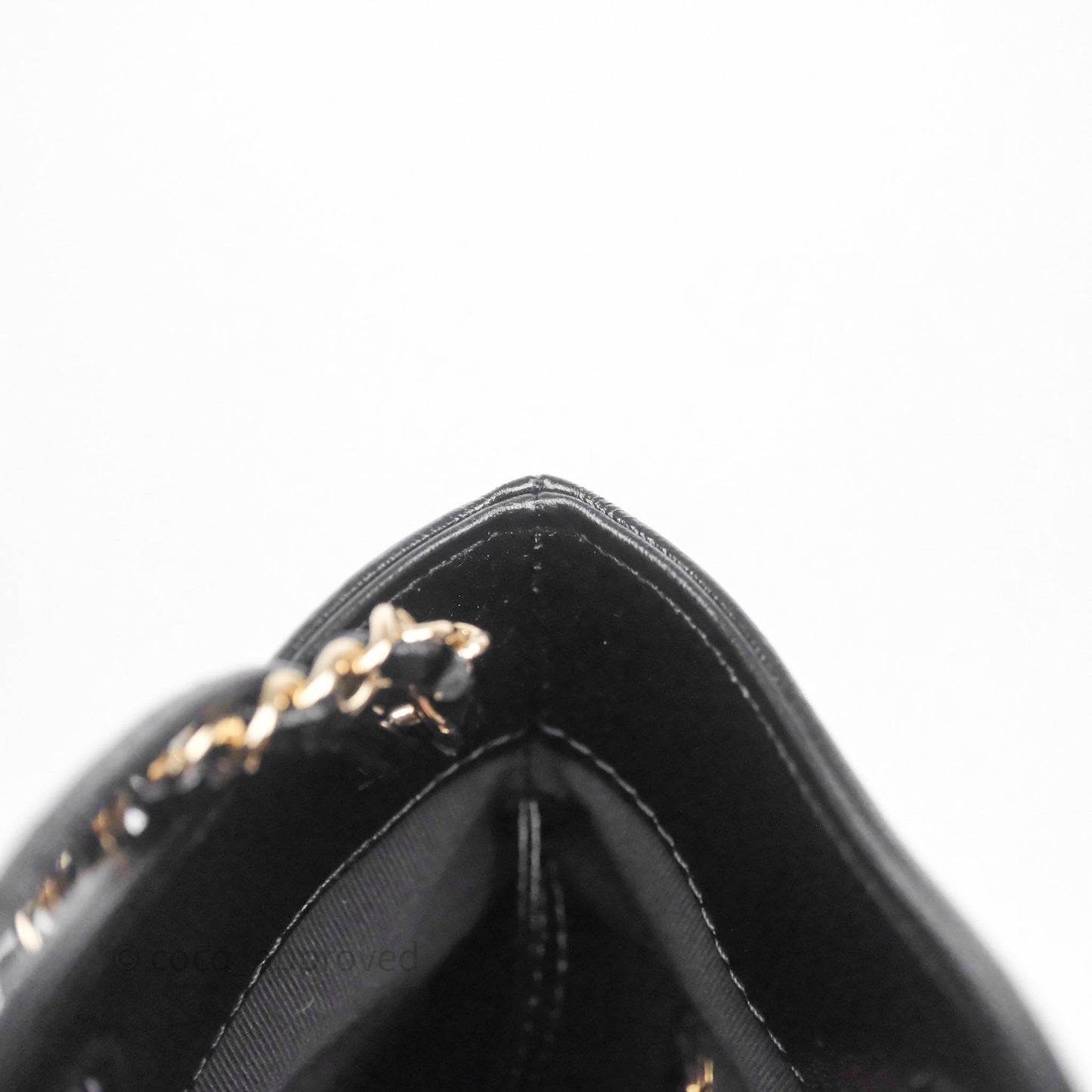 Chanel 31 Mini Black Shiny Lambskin Gold Hardware