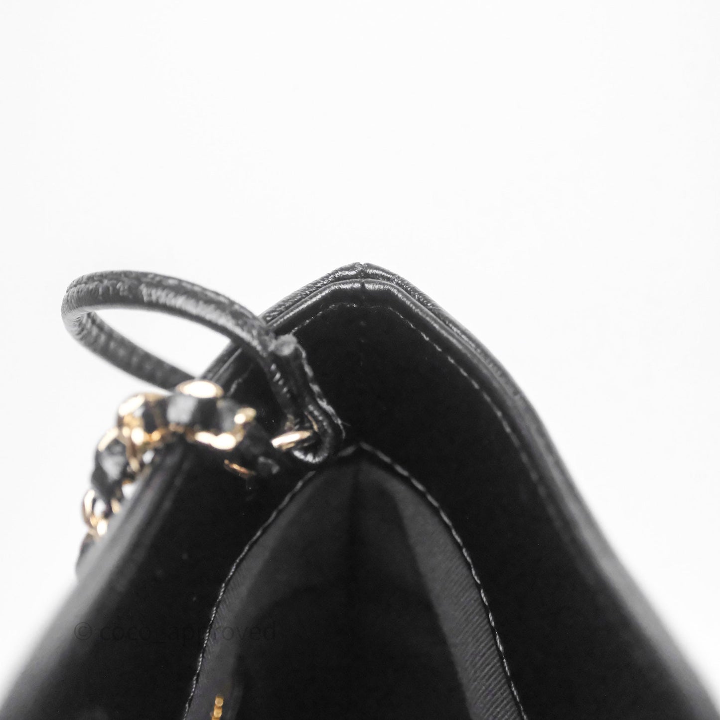 Chanel 31 Mini Black Shiny Lambskin Gold Hardware
