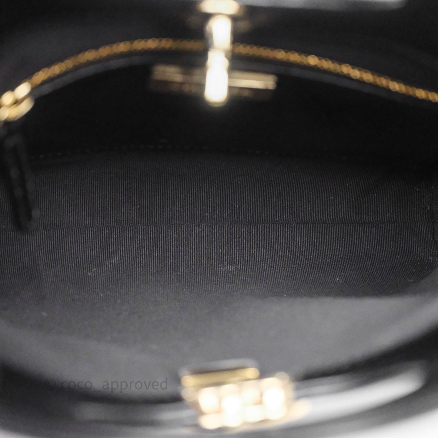 Chanel 31 Mini Black Shiny Lambskin Gold Hardware