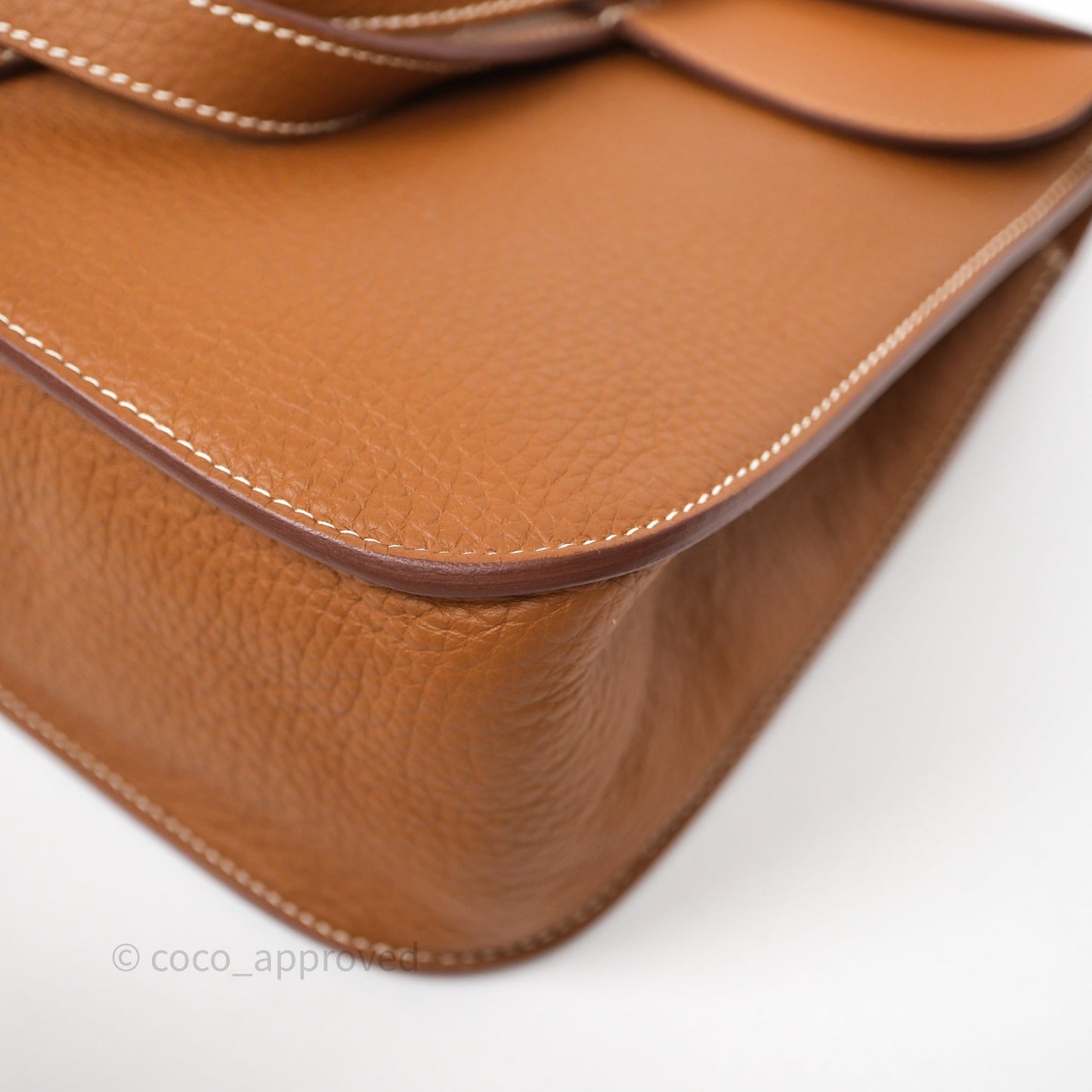 Hermès Halzan 31 Gold 37 Clemence Gold Hardware