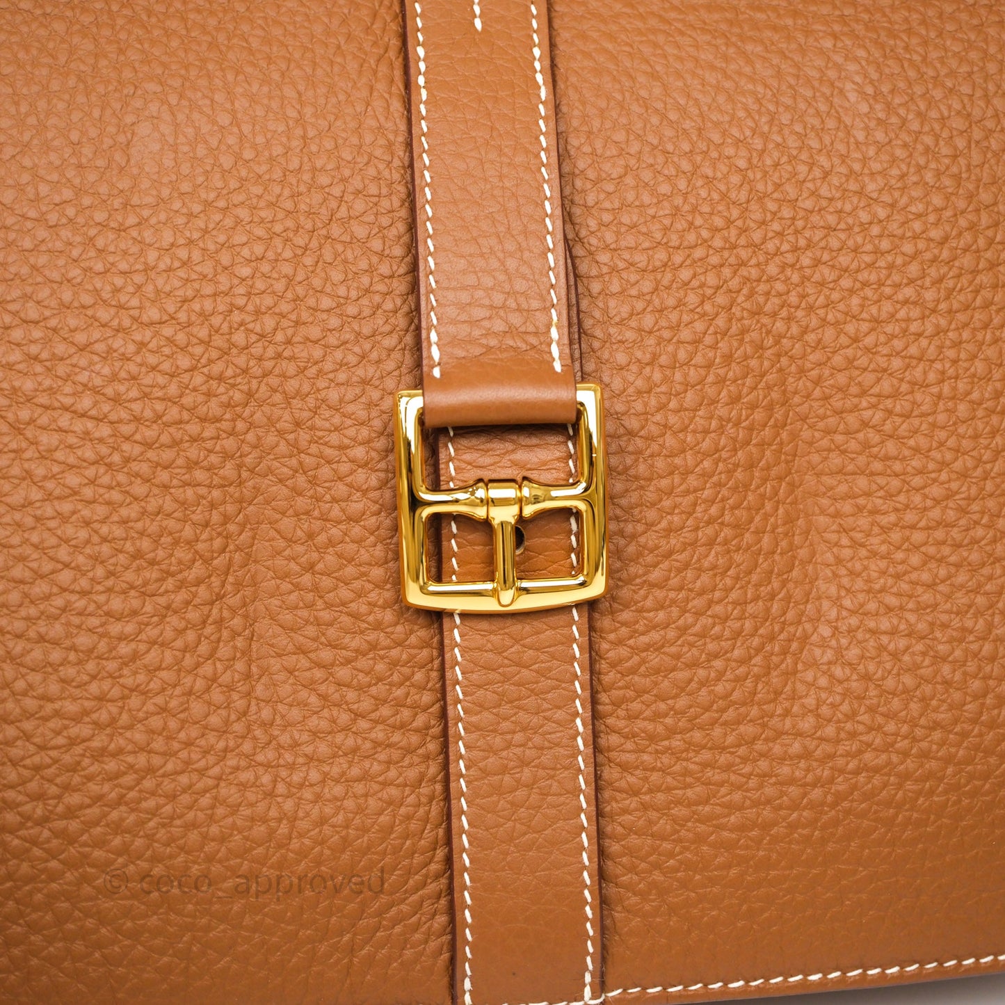 Hermès Halzan 31 Gold 37 Clemence Gold Hardware
