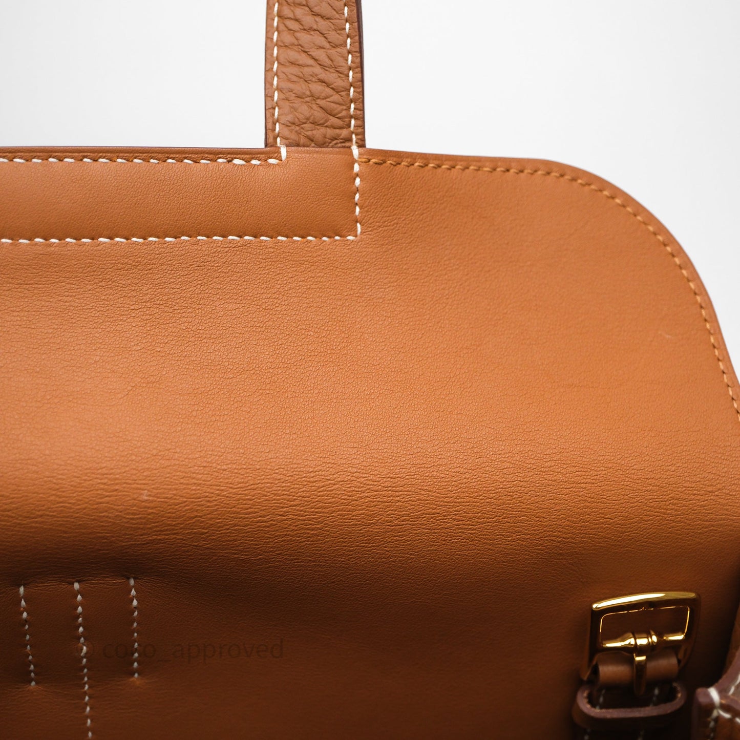 Hermès Halzan 31 Gold 37 Clemence Gold Hardware