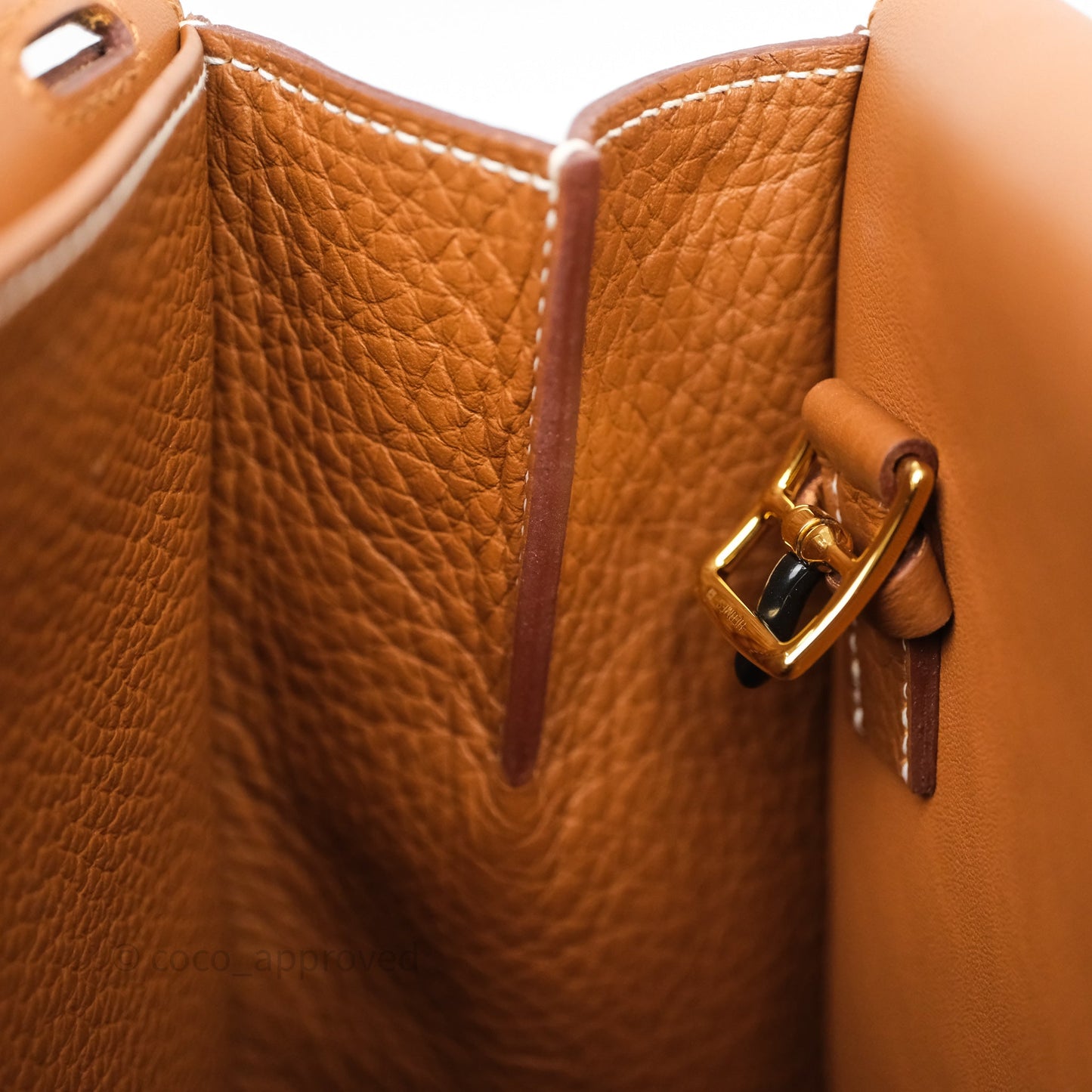 Hermès Halzan 31 Gold 37 Clemence Gold Hardware