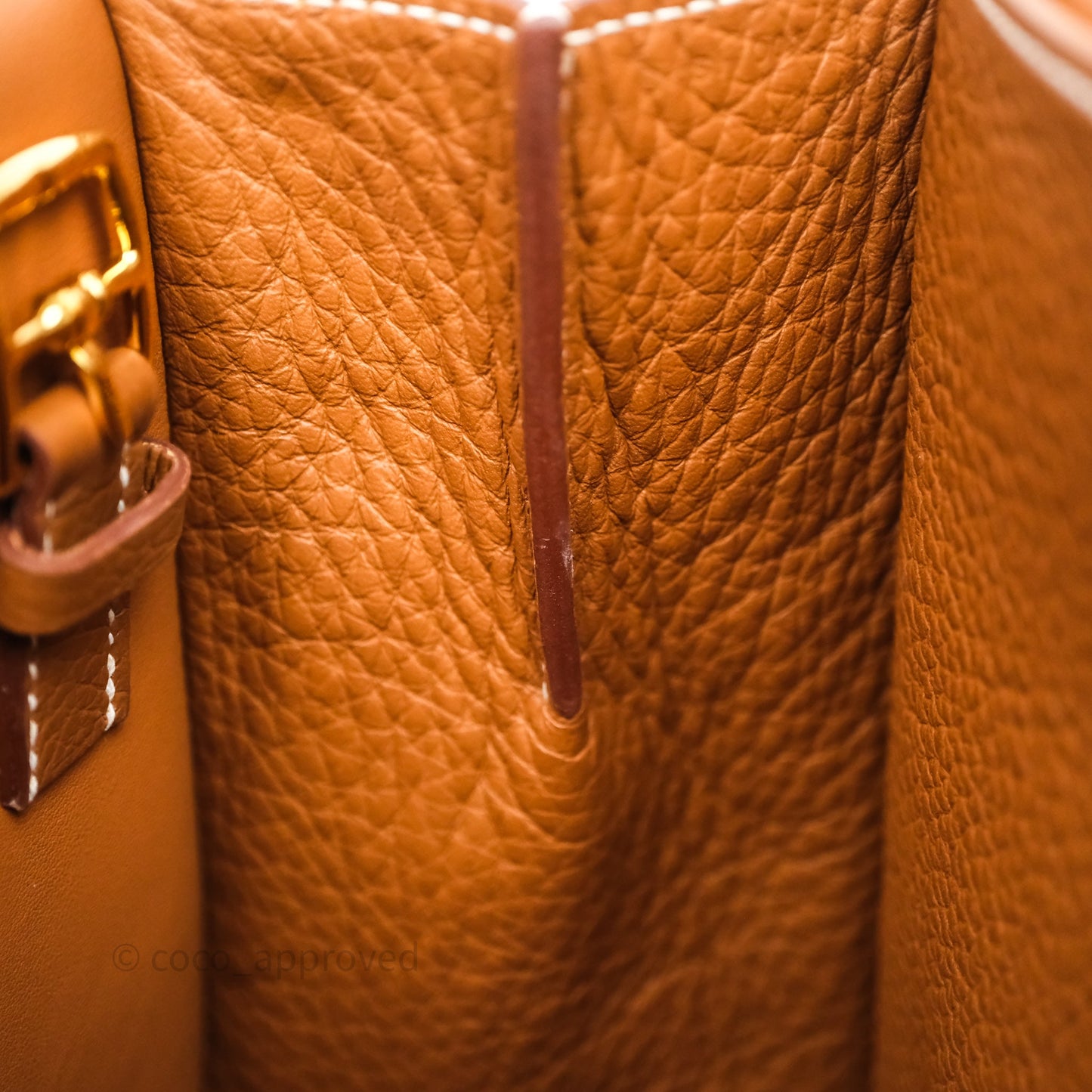 Hermès Halzan 31 Gold 37 Clemence Gold Hardware