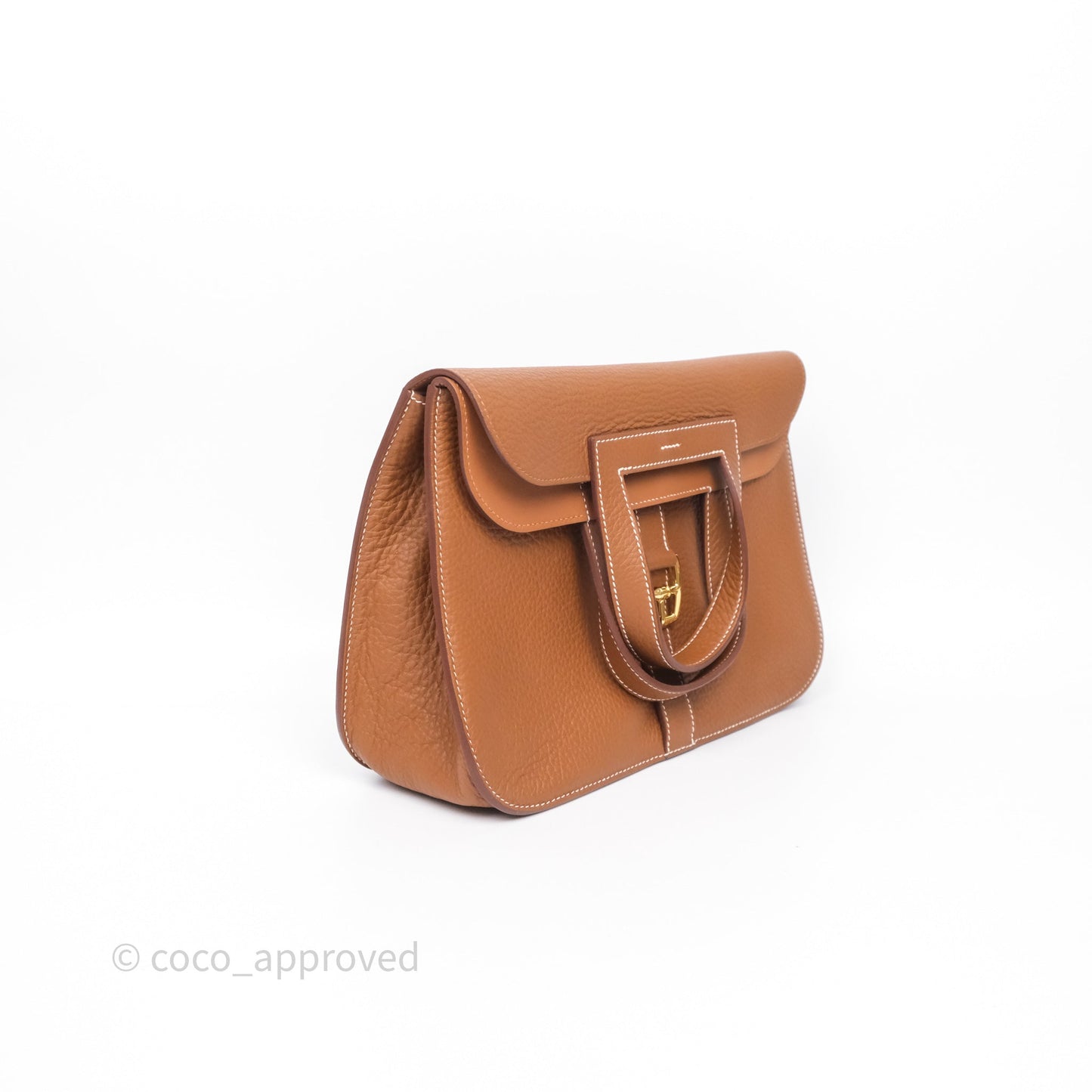 Hermès Halzan 31 Gold 37 Clemence Gold Hardware