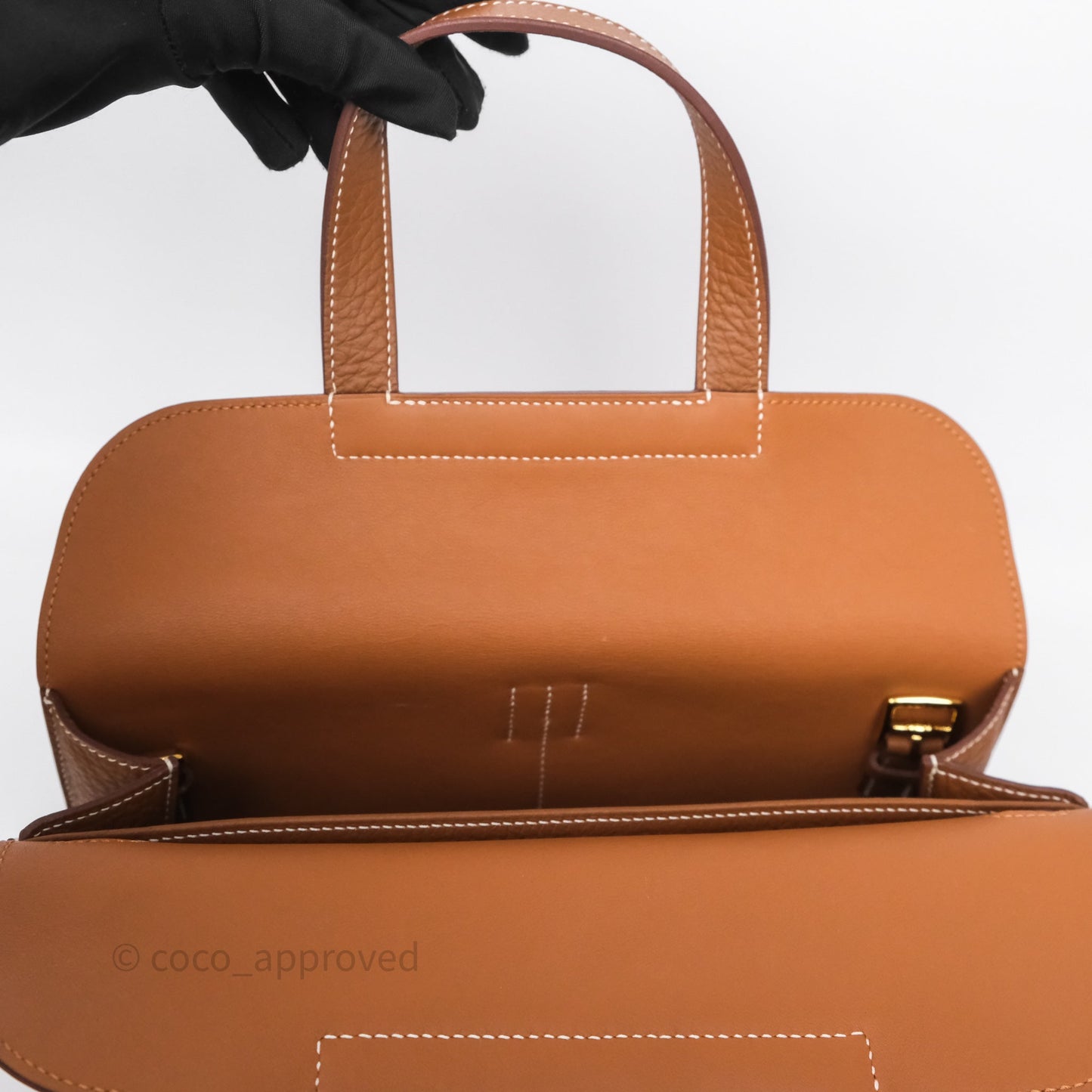 Hermès Halzan 31 Gold 37 Clemence Gold Hardware