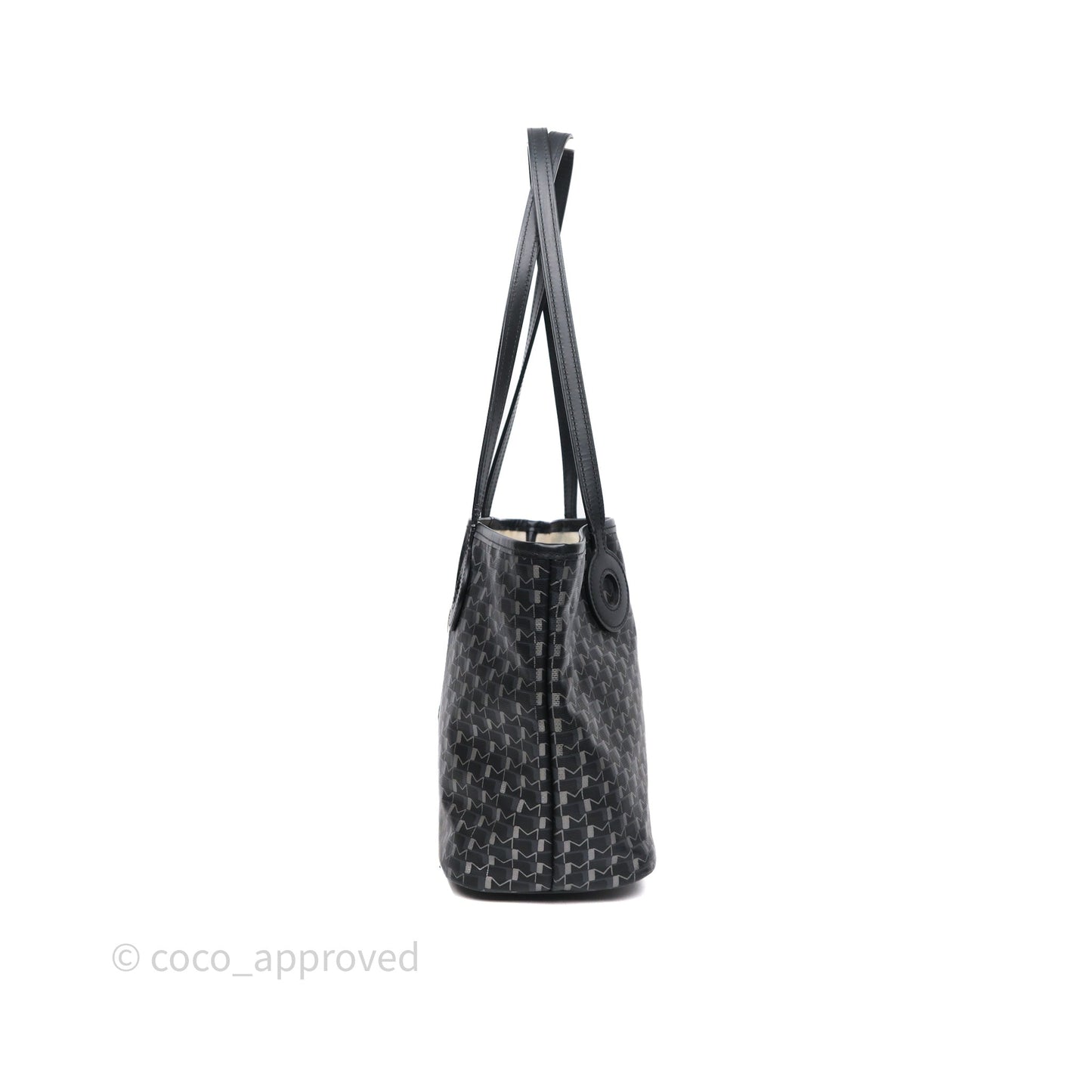 Moynat Tote Ruban PM Carbon Silver