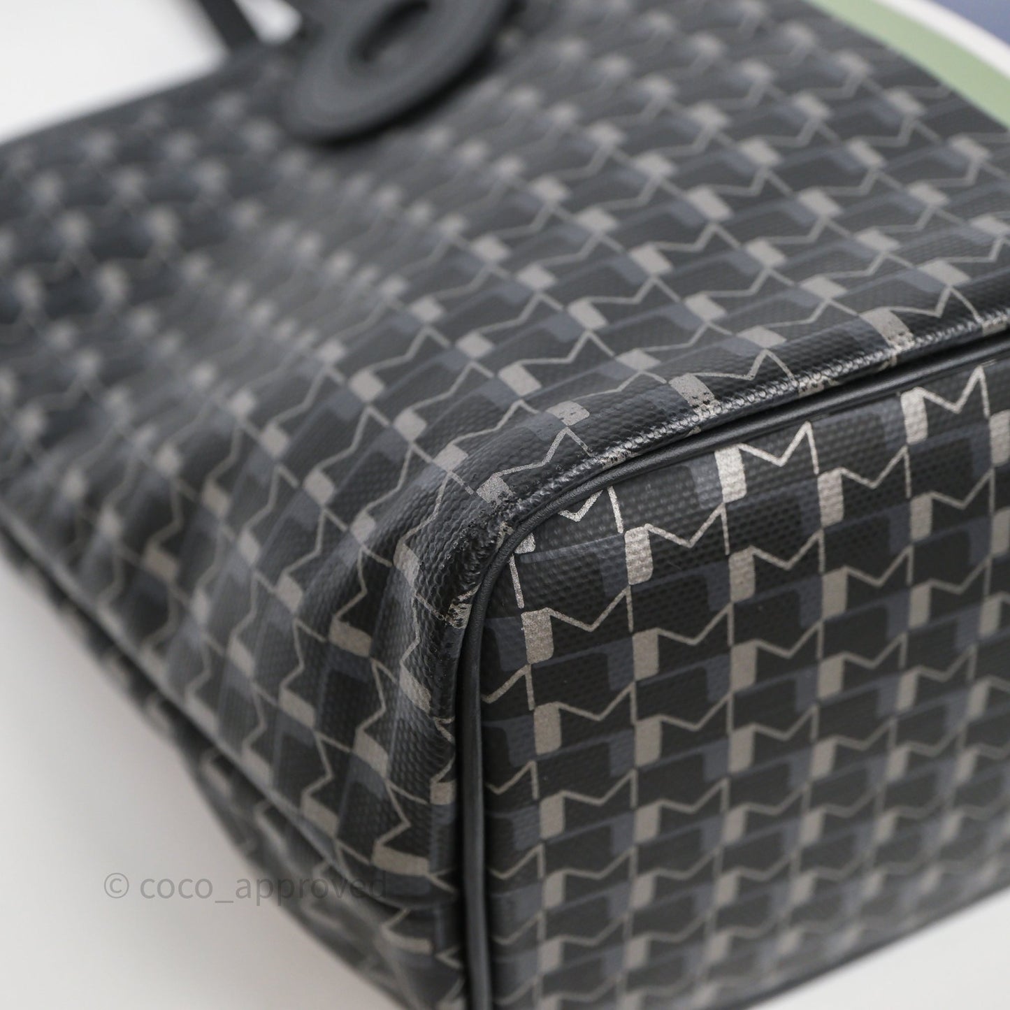Moynat Tote Ruban PM Carbon Silver