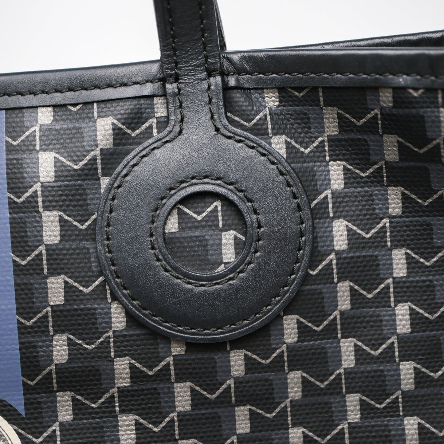 Moynat Tote Ruban PM Carbon Silver