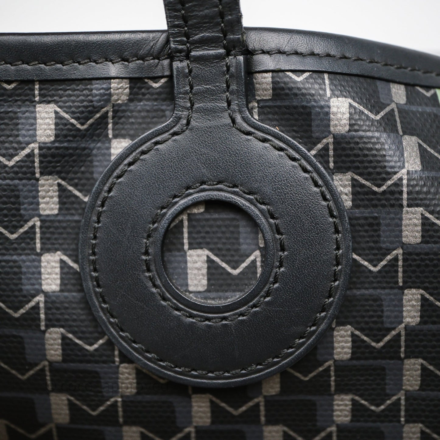 Moynat Tote Ruban PM Carbon Silver