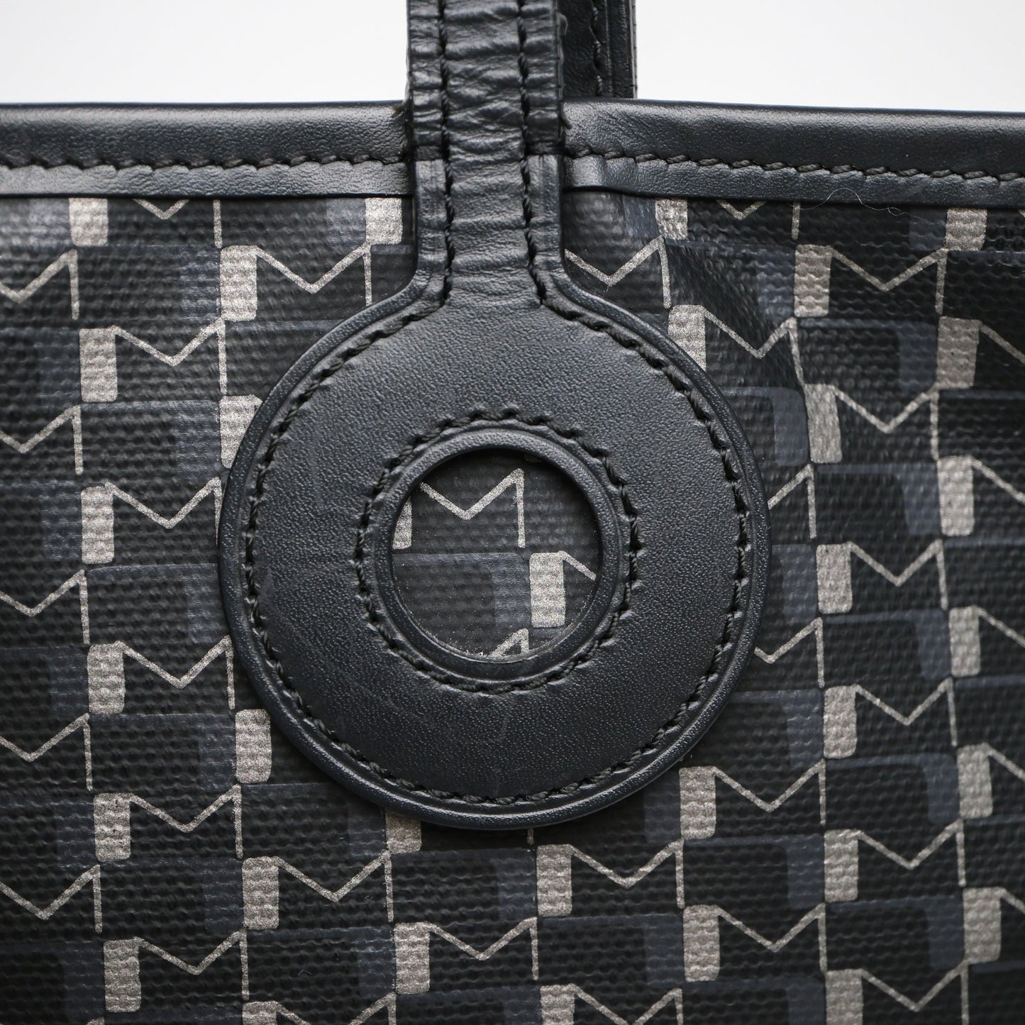 Moynat Tote Ruban PM Carbon Silver