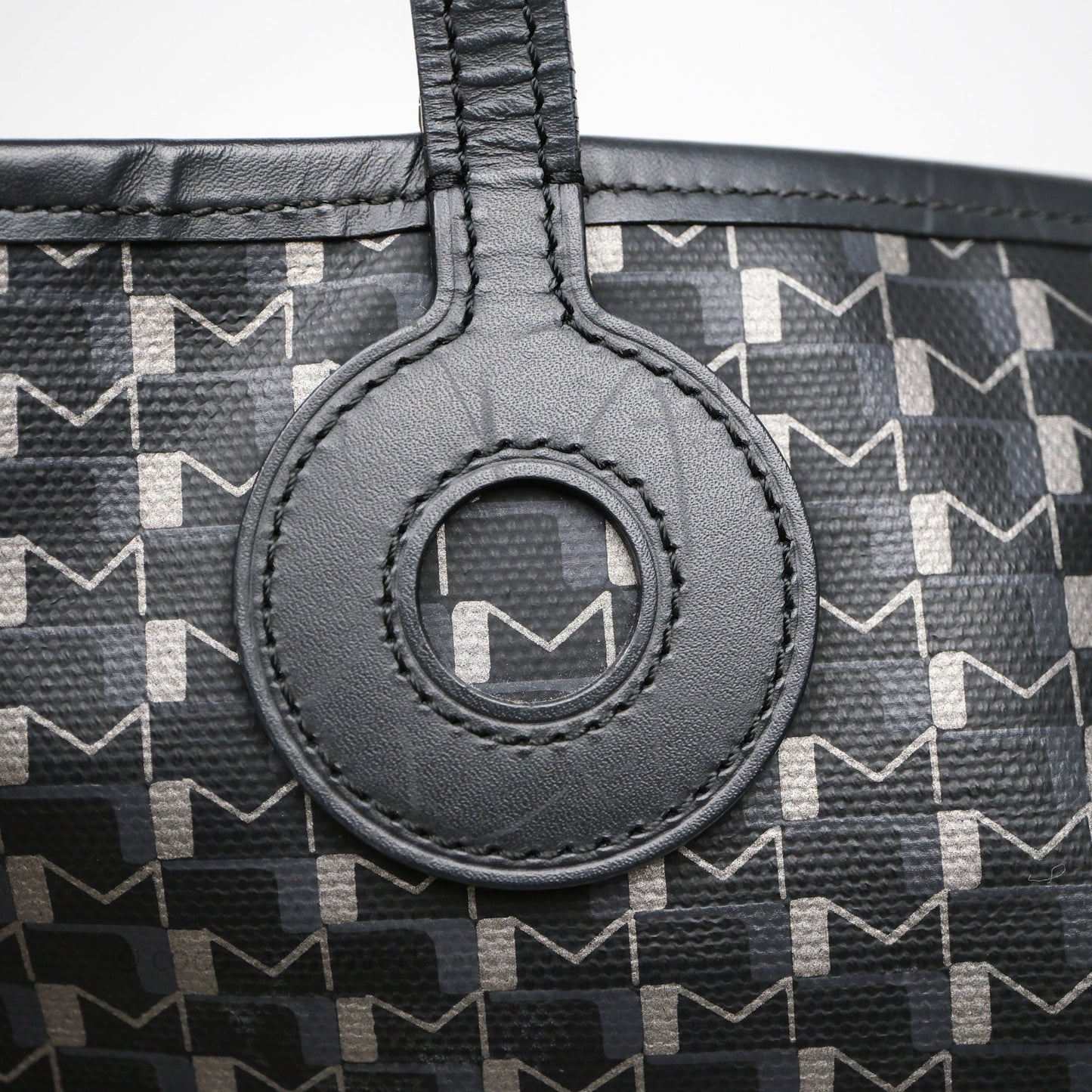 Moynat Tote Ruban PM Carbon Silver