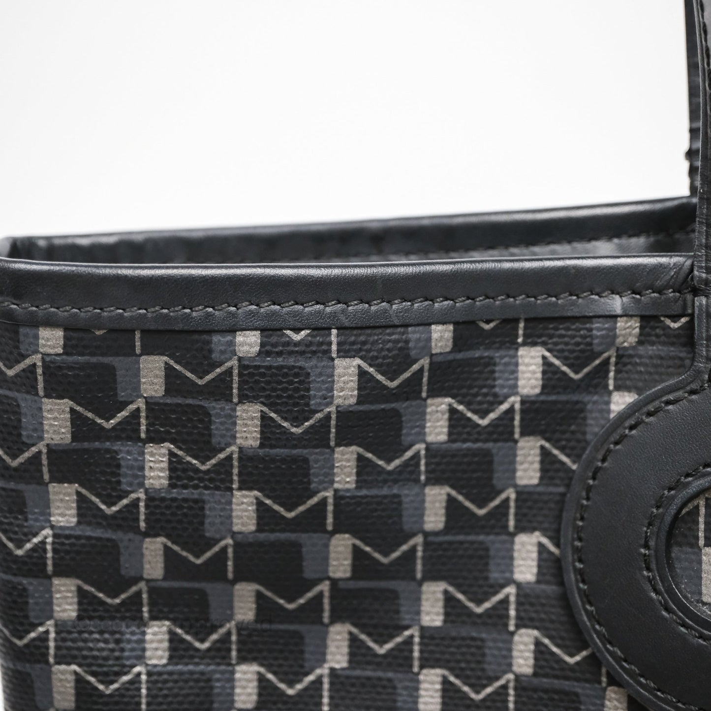 Moynat Tote Ruban PM Carbon Silver