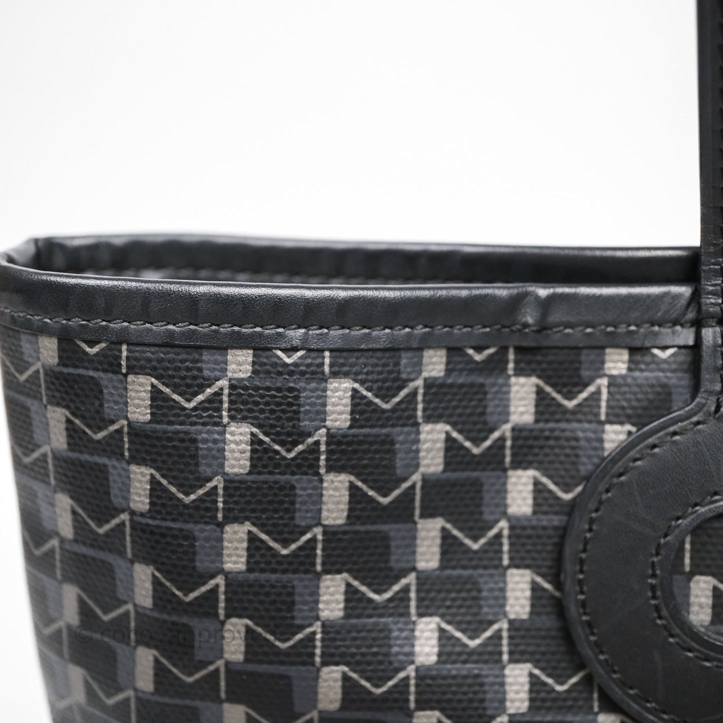 Moynat Tote Ruban PM Carbon Silver