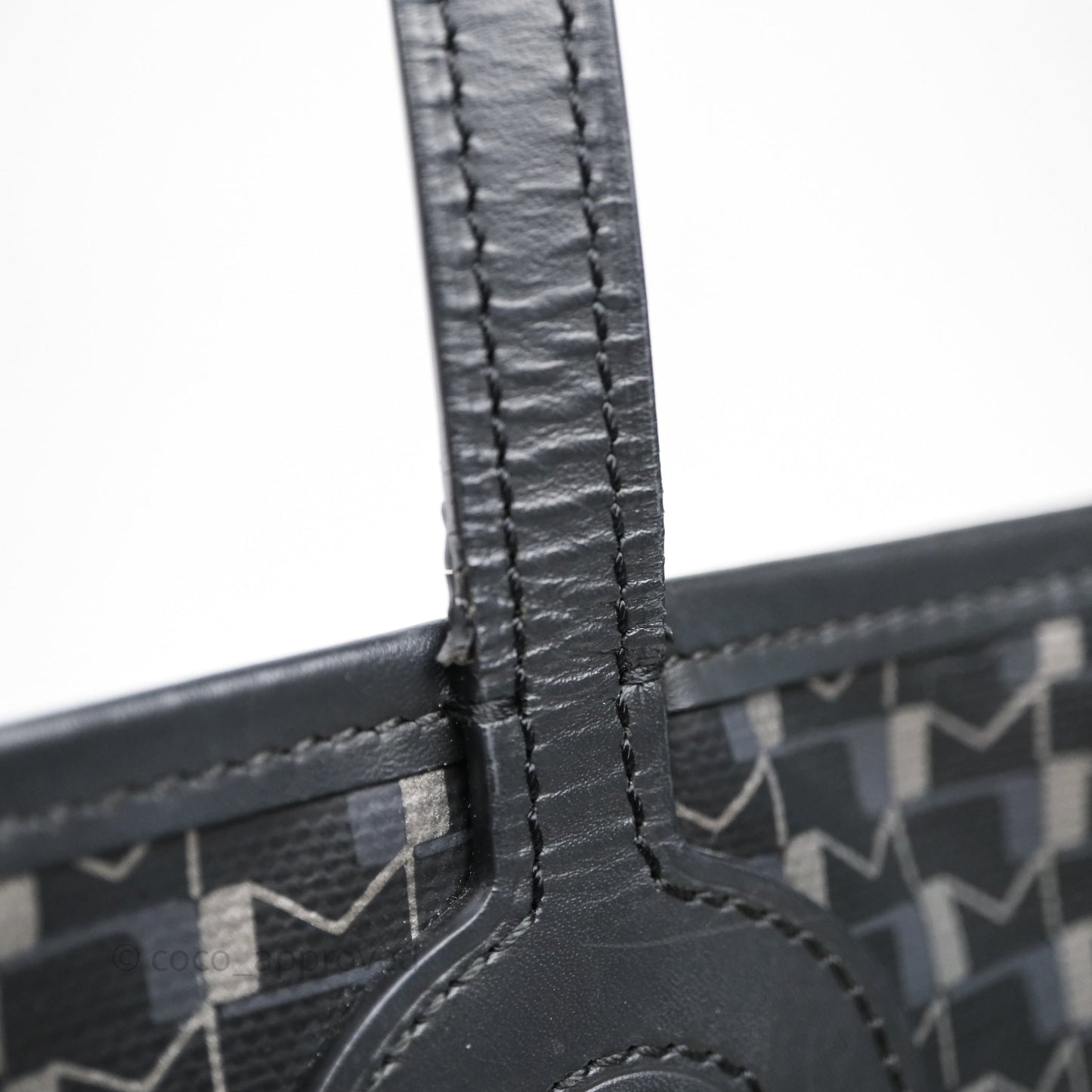 Moynat Tote Ruban PM Carbon Silver