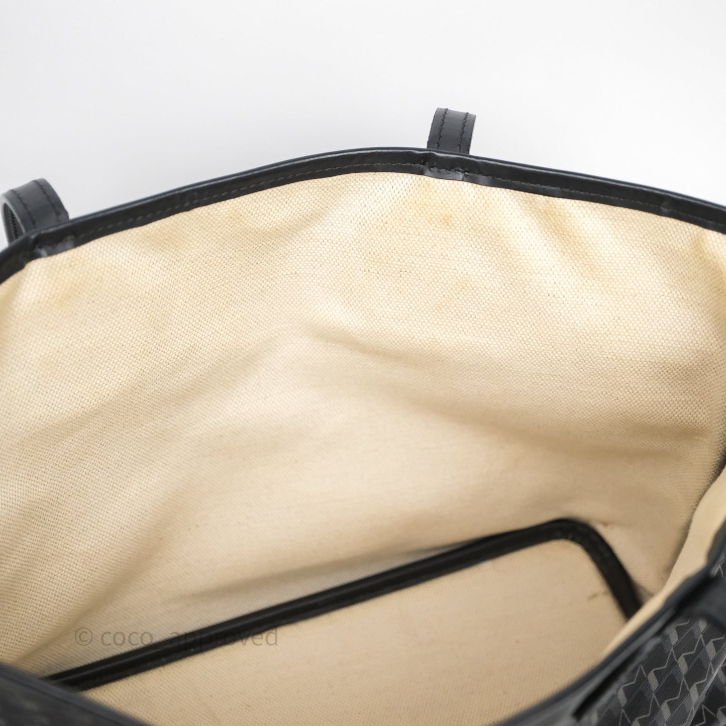 Moynat Tote Ruban PM Carbon Silver