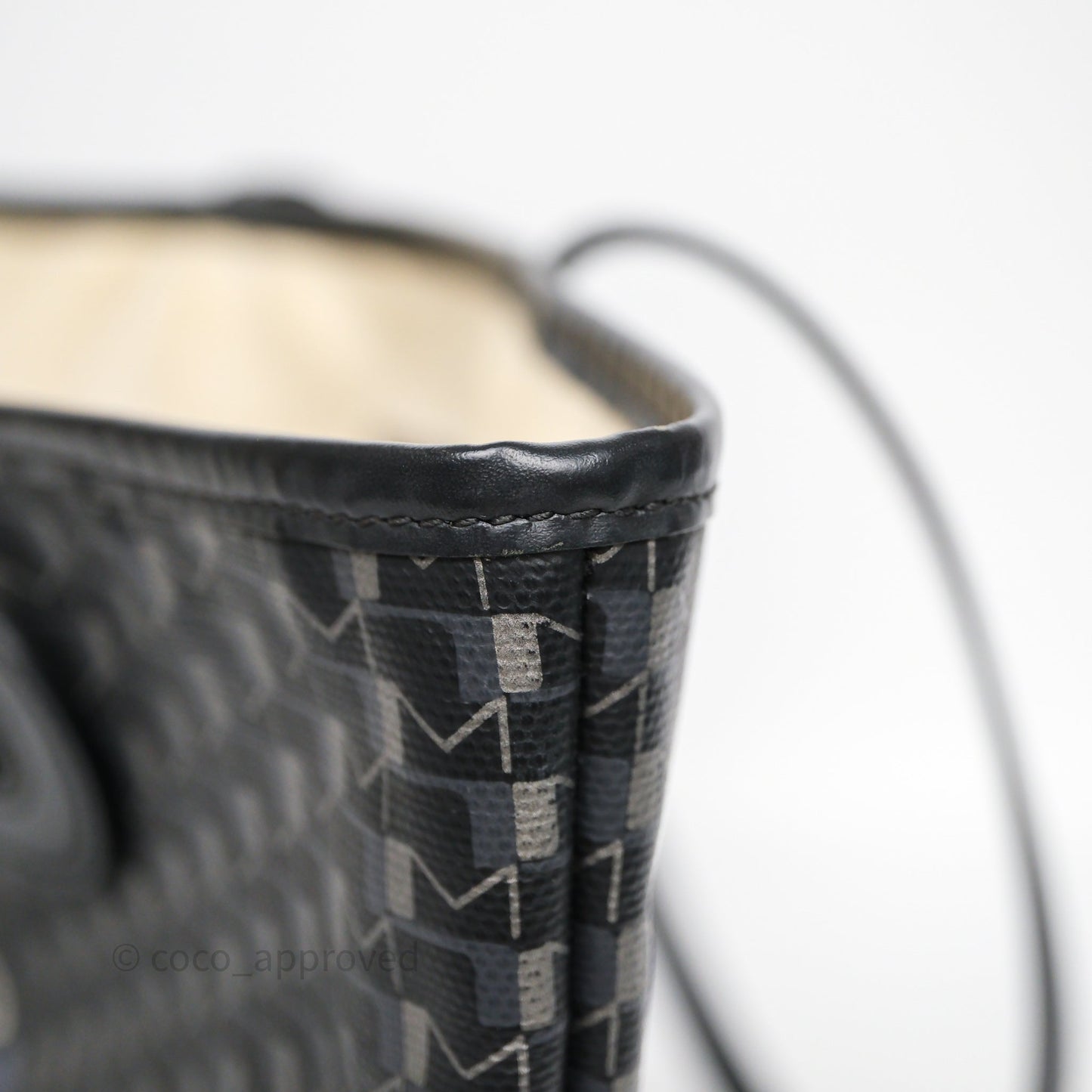 Moynat Tote Ruban PM Carbon Silver