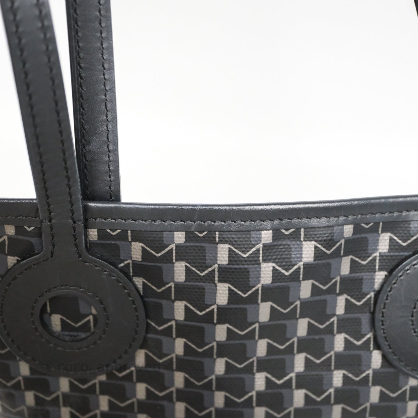 Moynat Tote Ruban PM Carbon Silver