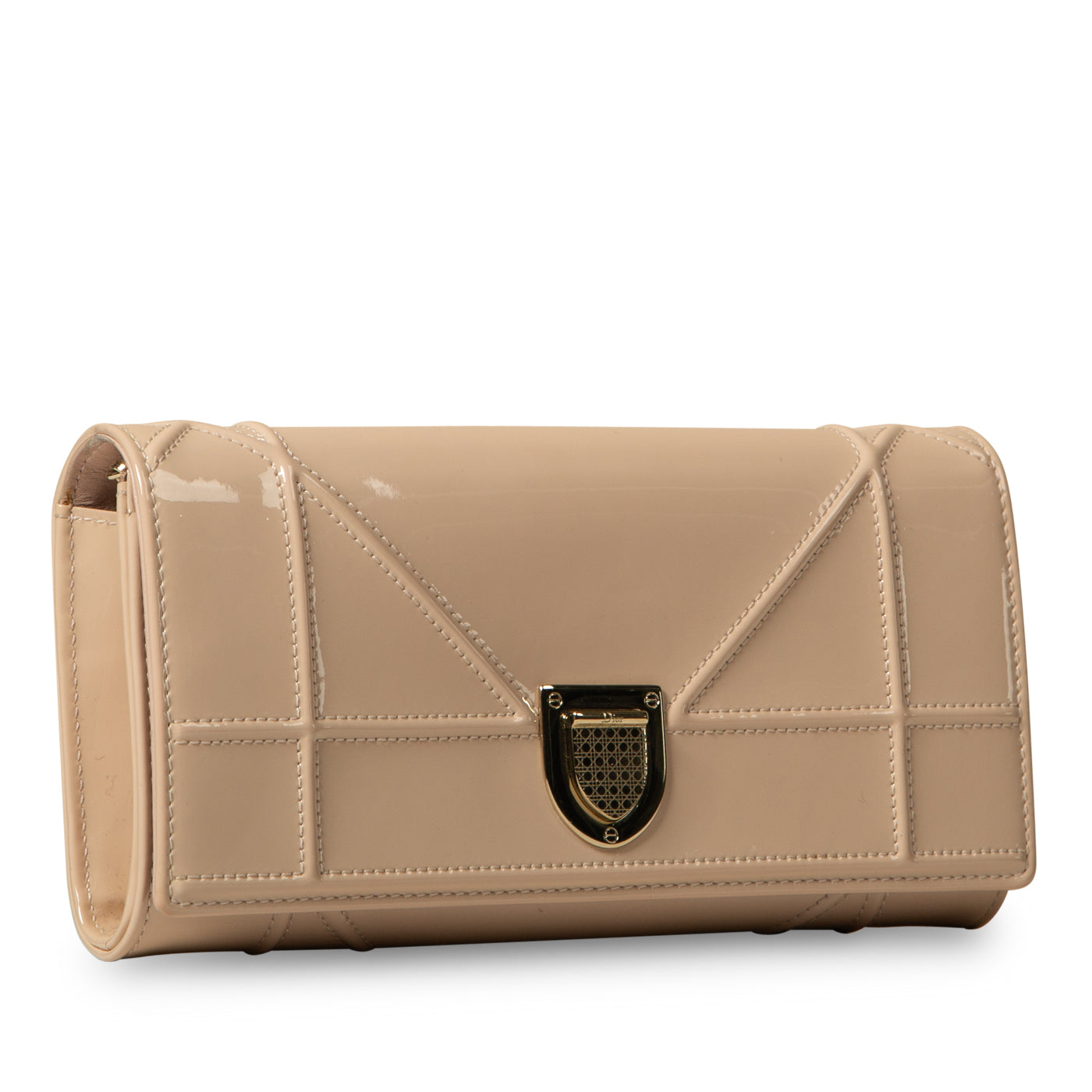 Luxury Dior Luxury Diorama Patent Clutch