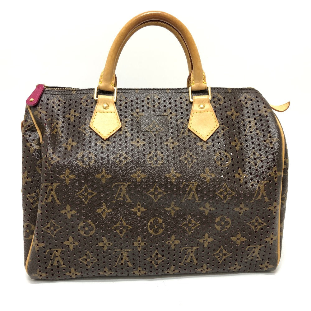 LOUIS VUITTON Handbag M95180 Monogram canvas Brown x purple type Monogram Perfo Speedy 30 Women