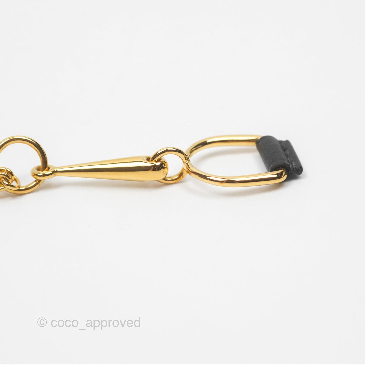 Heritage Equestre Pendant Small Model Black Swift Gold Hardware