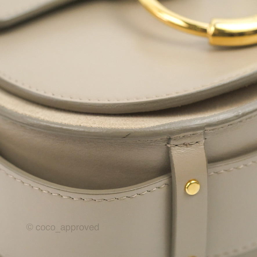 Chloé Small Tess Bag Motty Grey Grained Calfskin