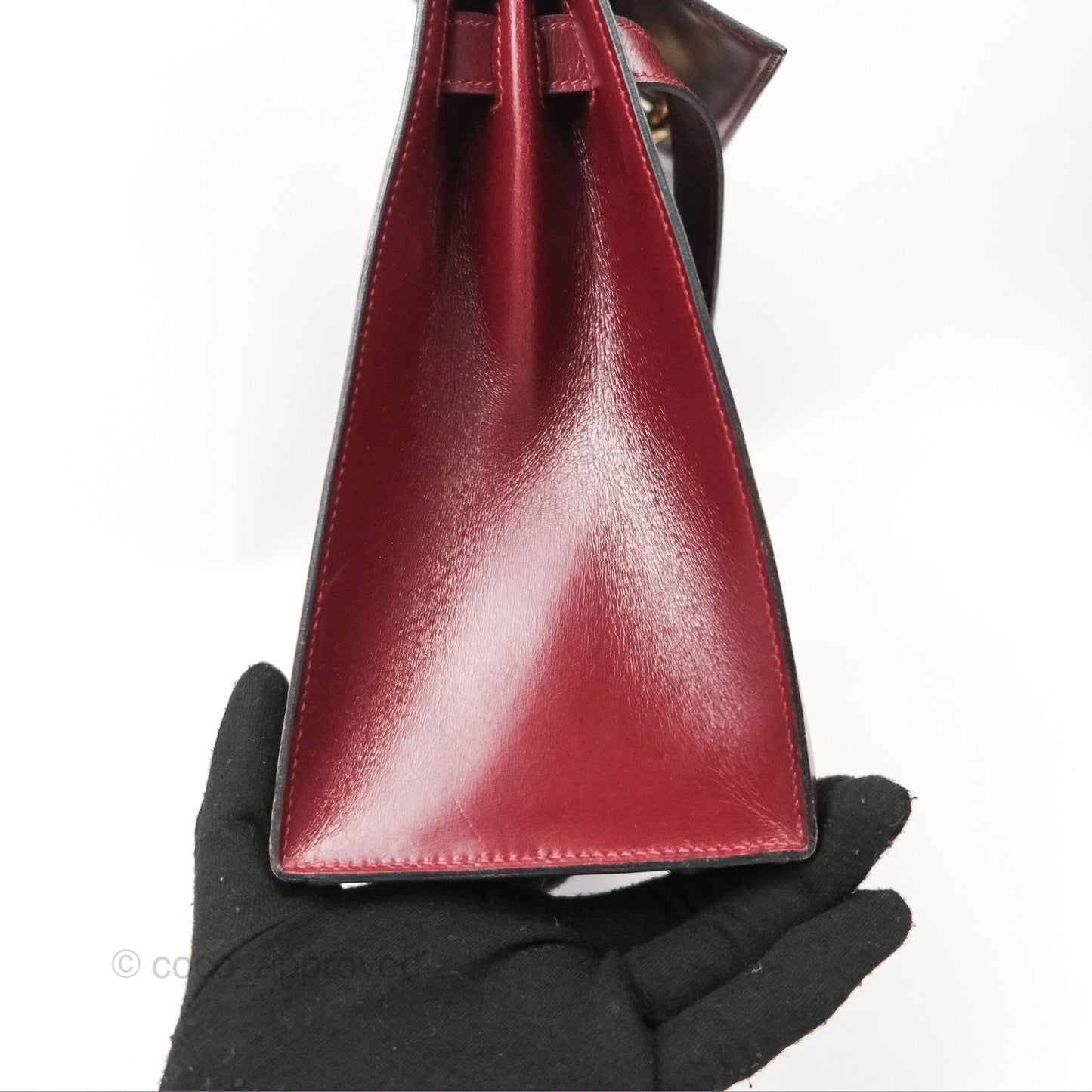 Hermès Kelly Sellier 28 Box Rouge Gold Hardware