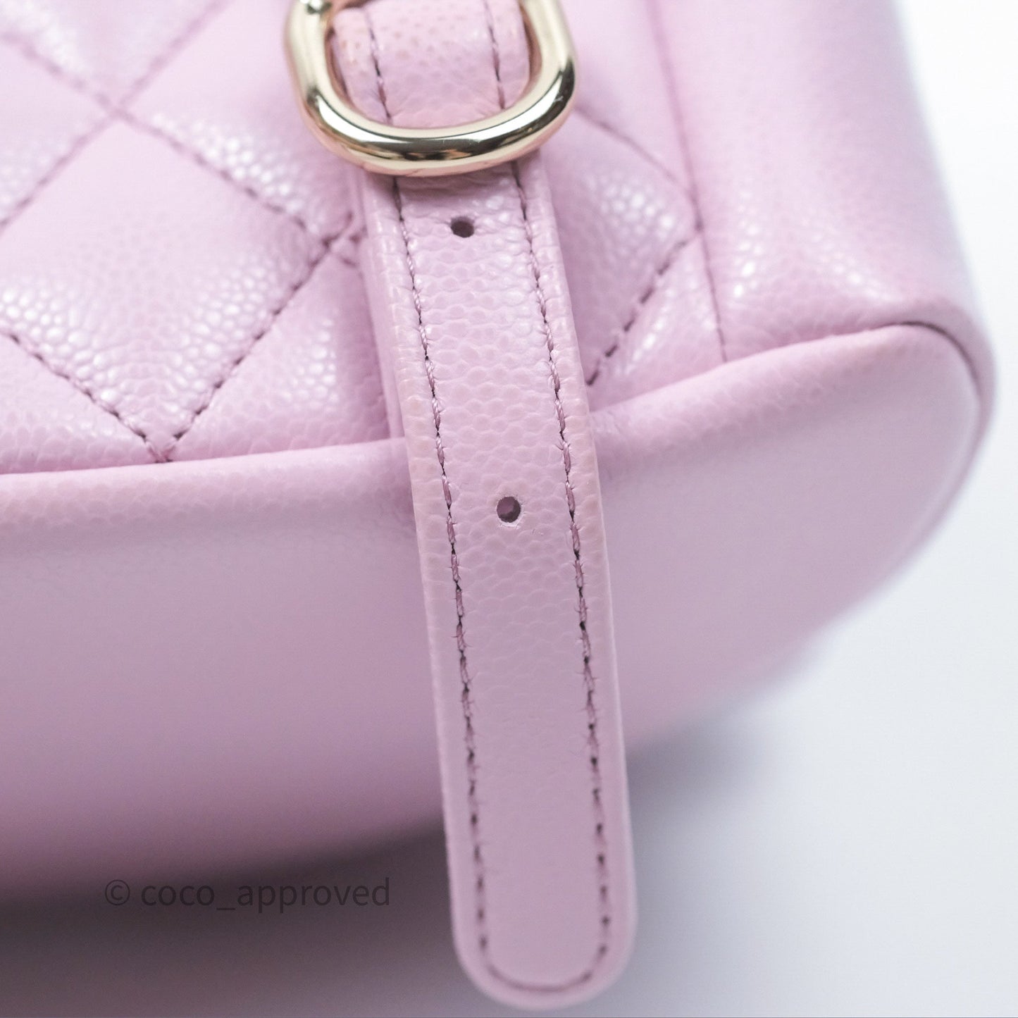Chanel Mini Duma Backpack Pink Lilac Caviar Gold Hardware