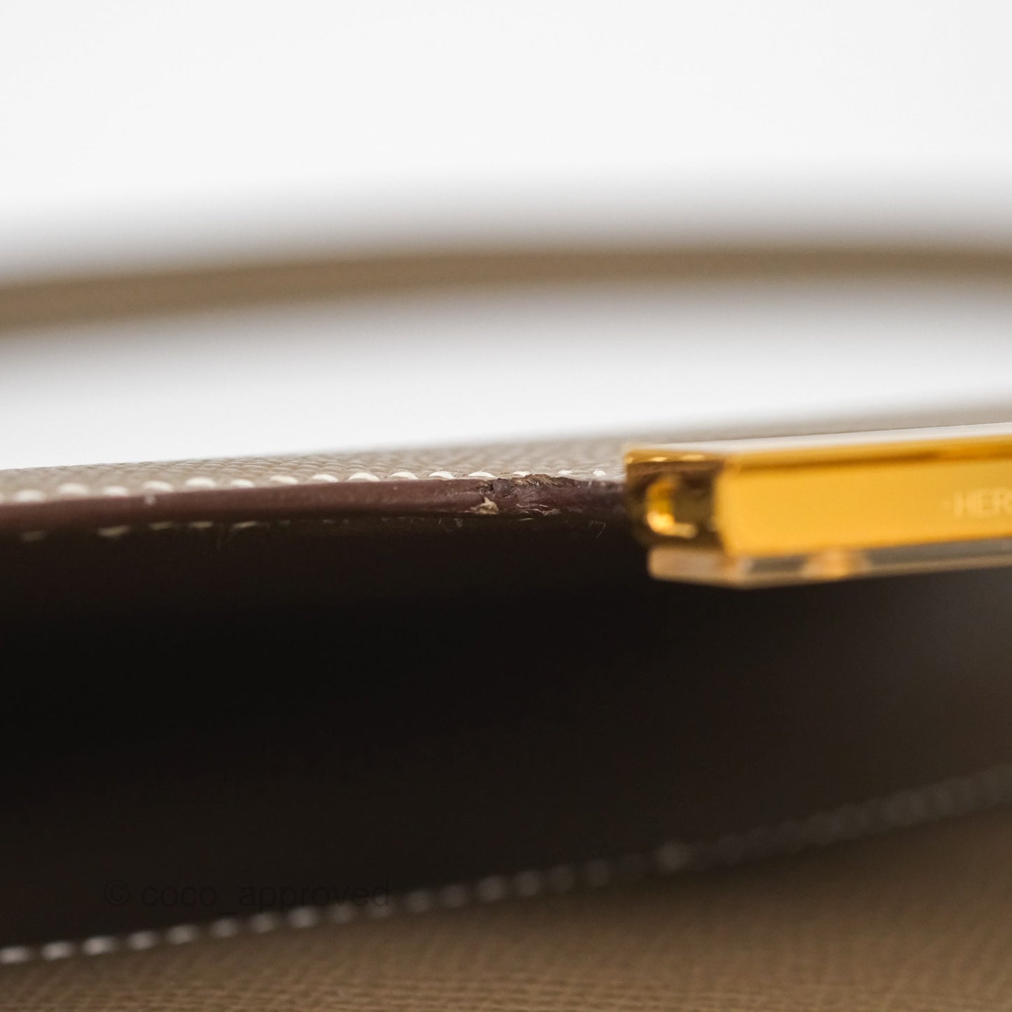 Hermès Constance Mini 18cm Mirror Etoupe Epsom Gold Hardware