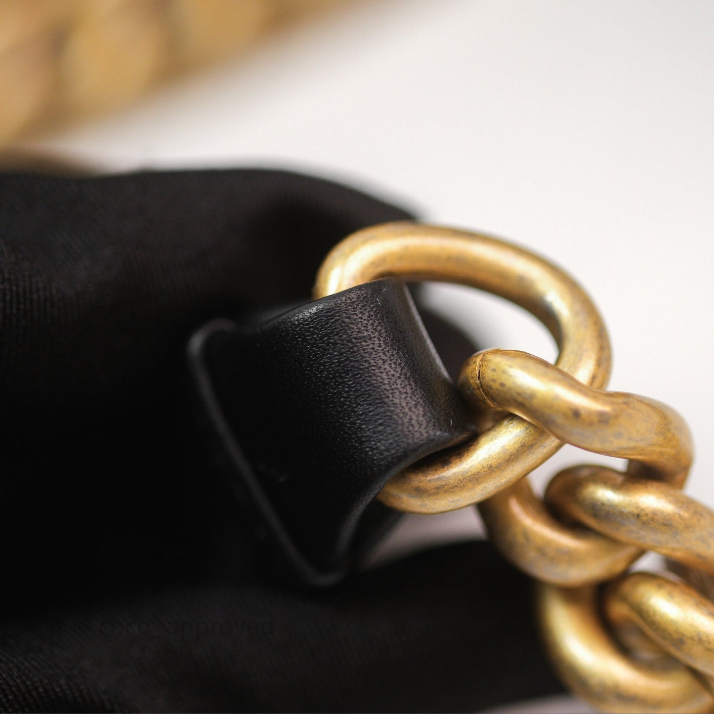 Chanel Small Boy Black Lambskin Aged Gold Hardware