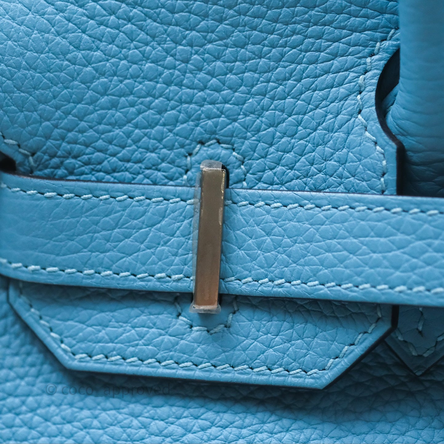 Hermès Birkin 30 Bleu De Nord Togo Palladium Hardware