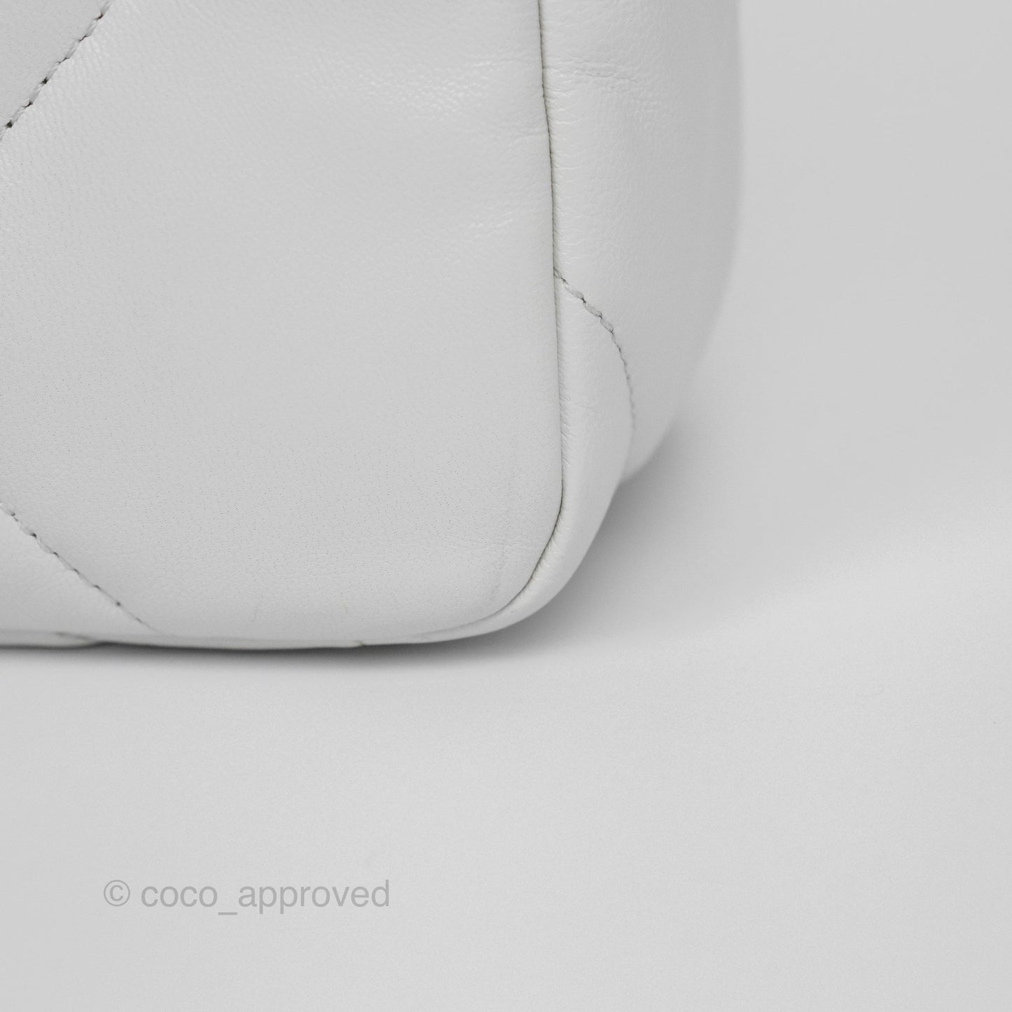 Chanel 19 Small White Mixed Hardware