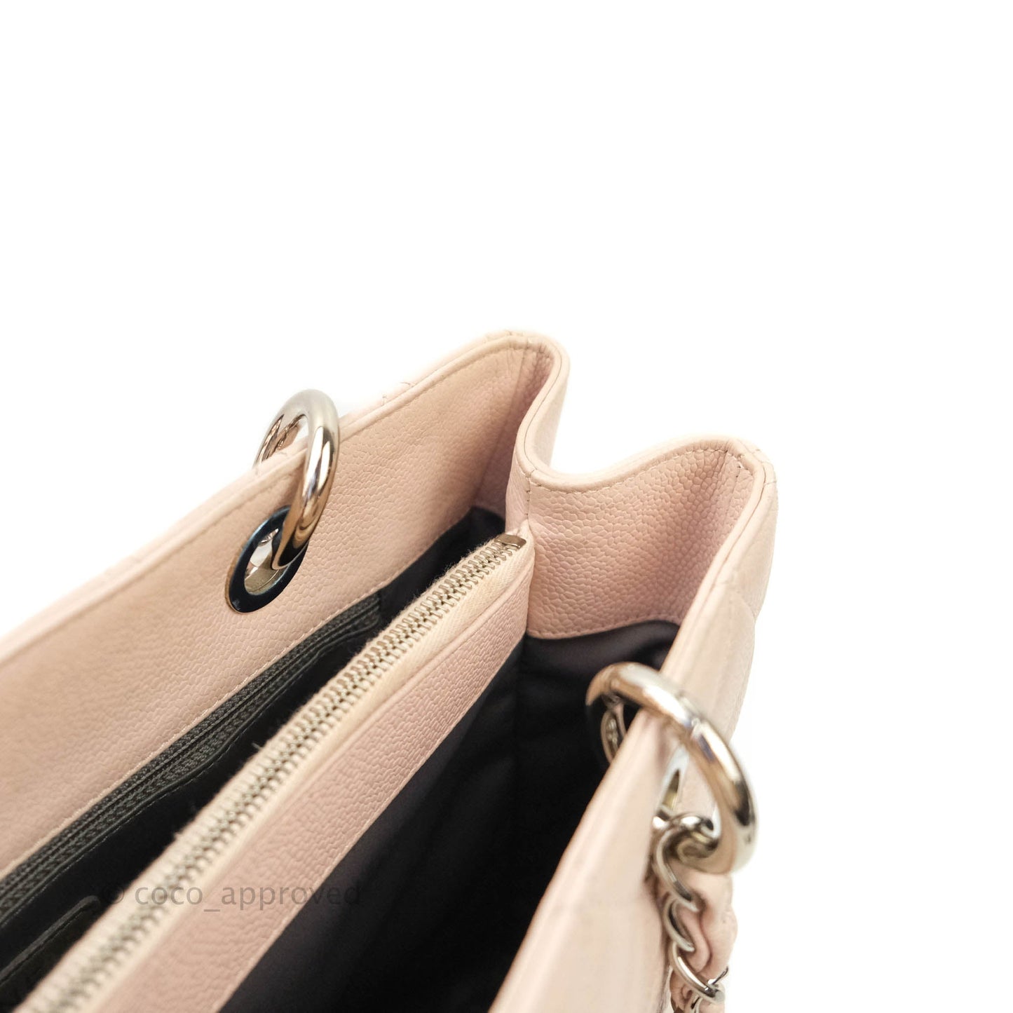 Chanel GST Pink Caviar Silver Hardware