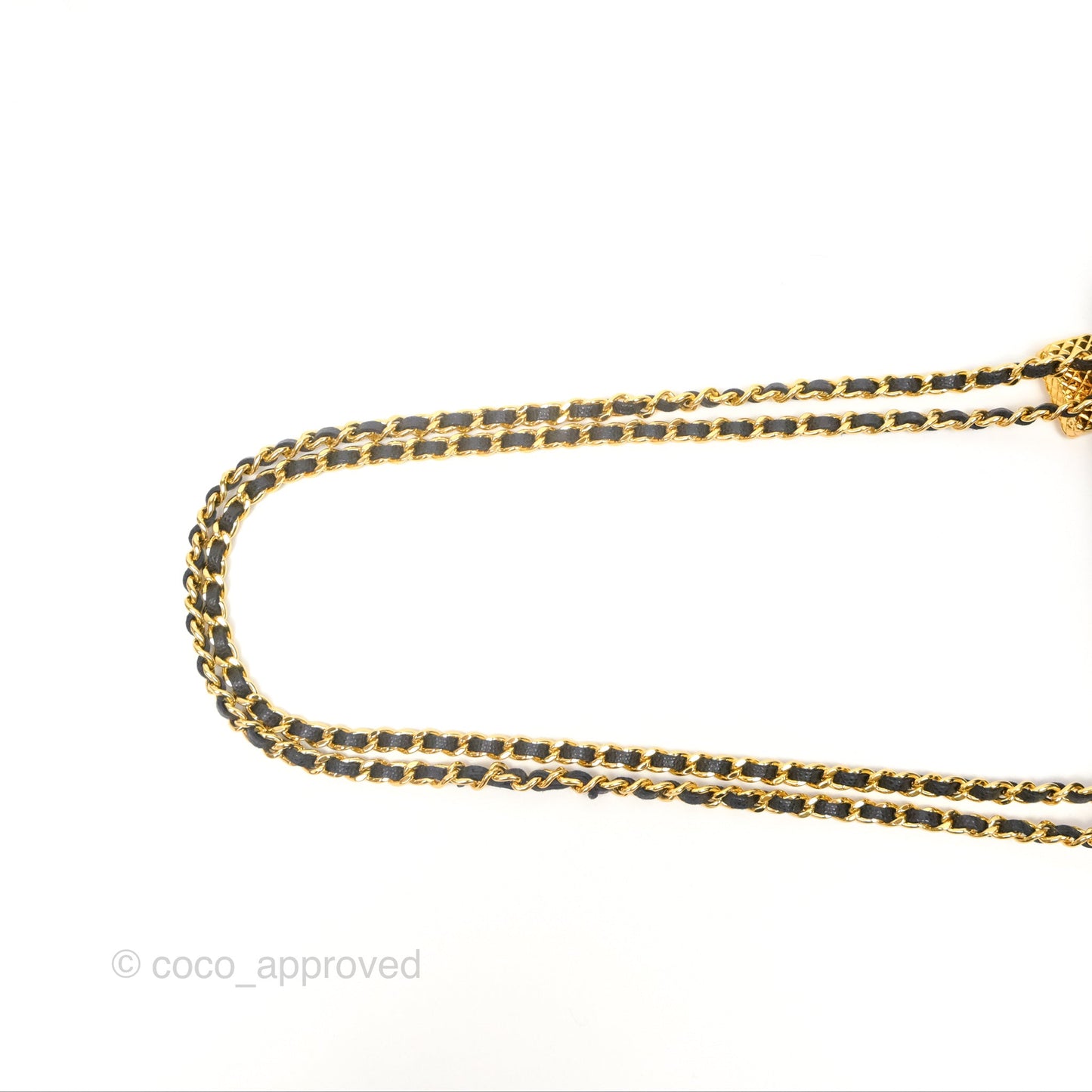 Chanel WOC Bag Charm Black Caviar Gold Hardware