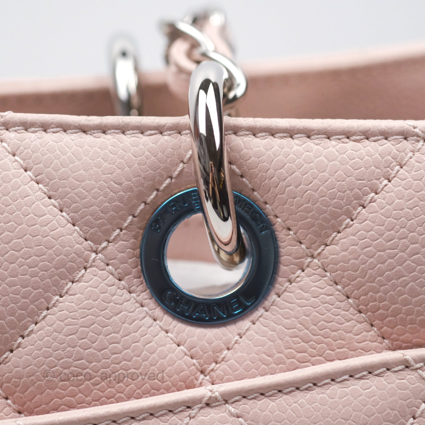 Chanel GST Pink Caviar Silver Hardware