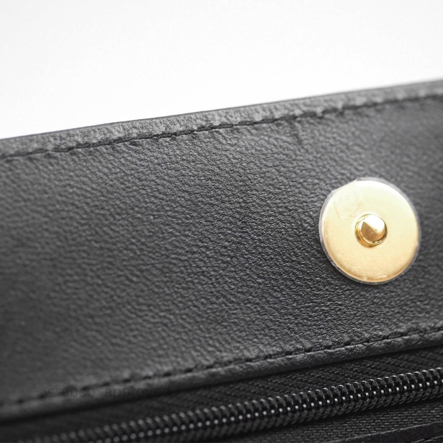 Chanel Quilted Classic Wallet on Chain WOC Black Lambskin Gold Hardware