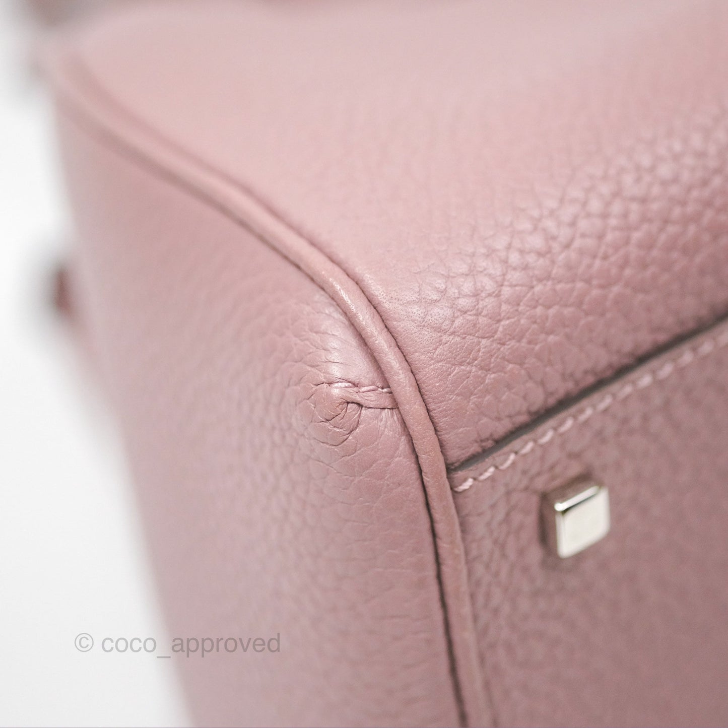 Moynat Pauline PM Bag Purple Calfskin Silver Hardware
