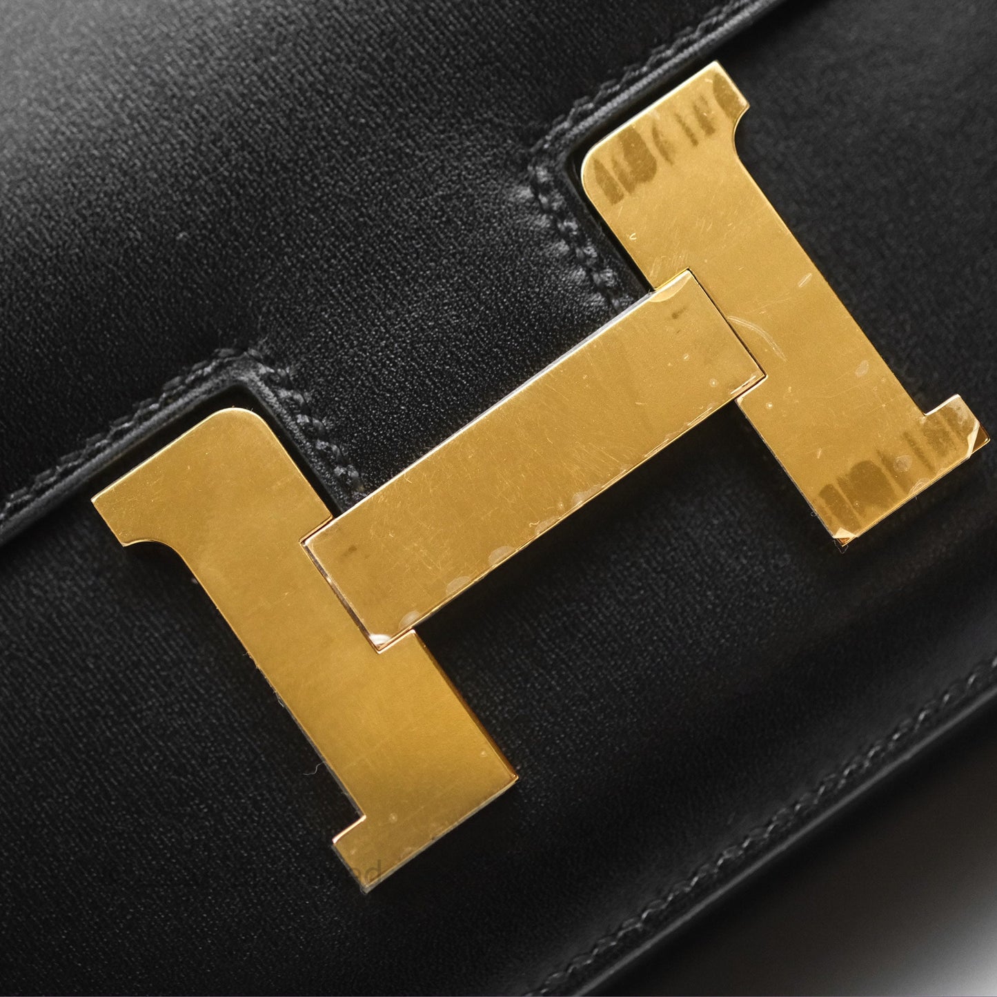 Hermès Constance Mini 18cm Mirror Black Noir 89 Box Leather Gold Hardware